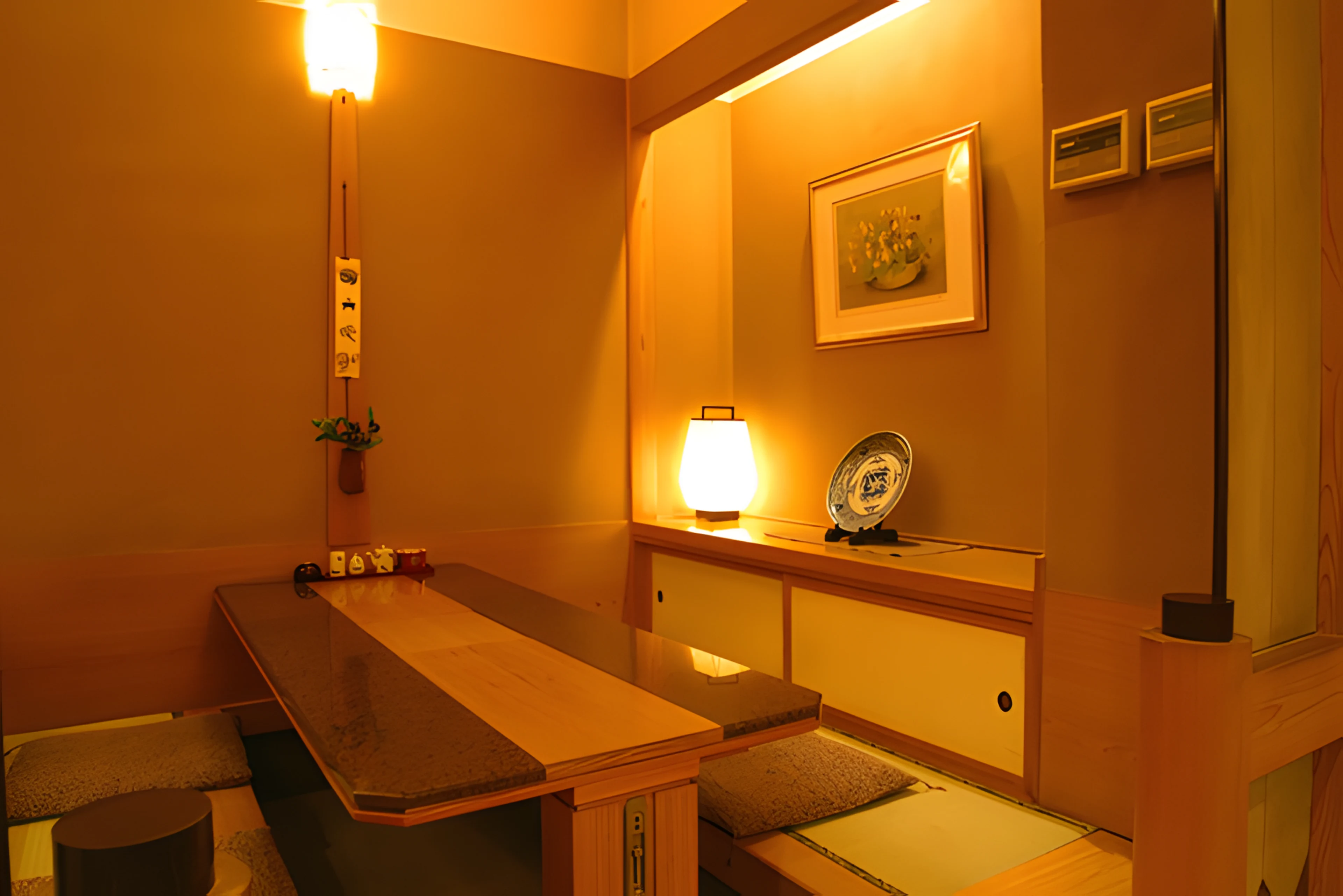 掘りごたつ式個室