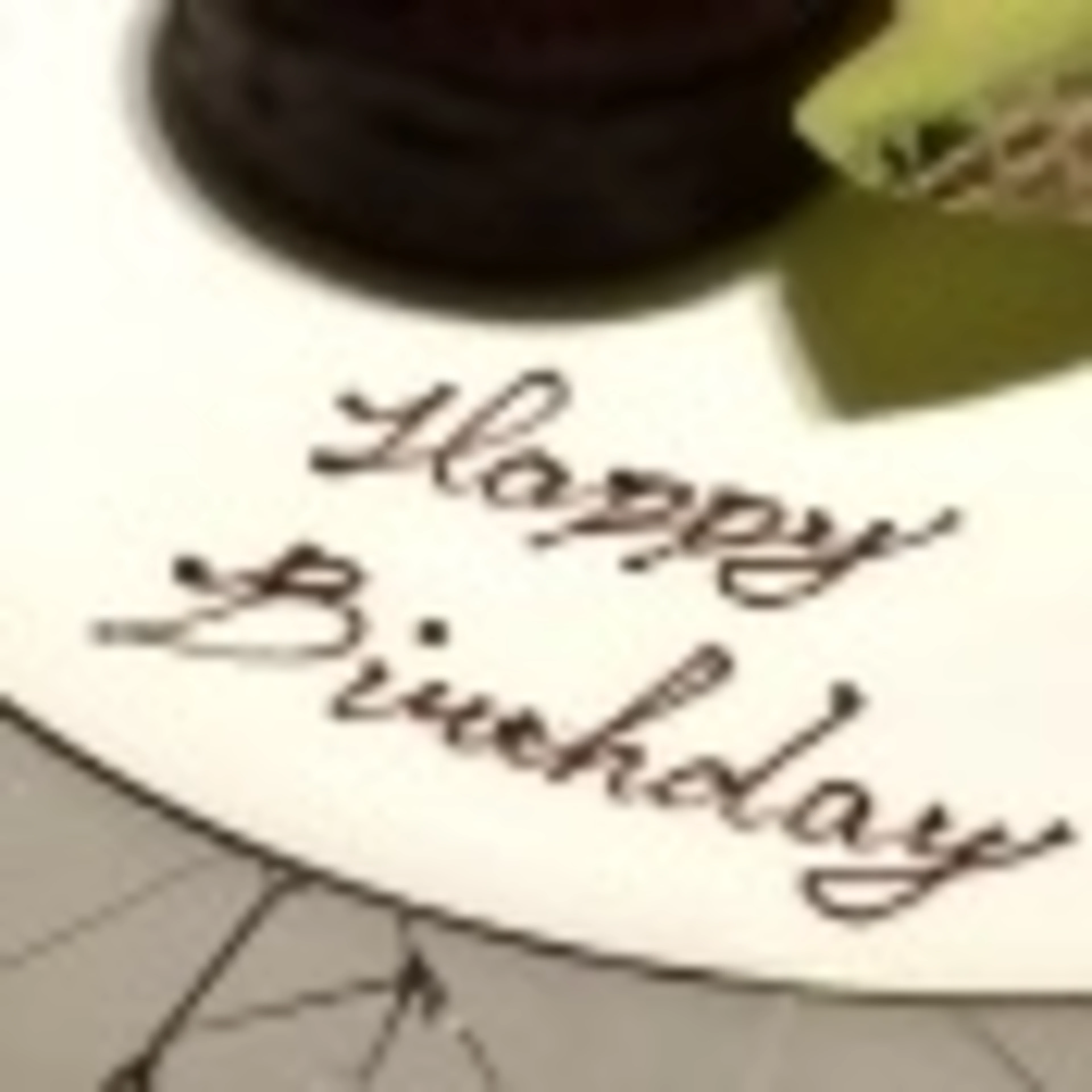 メッセージ付きプレート