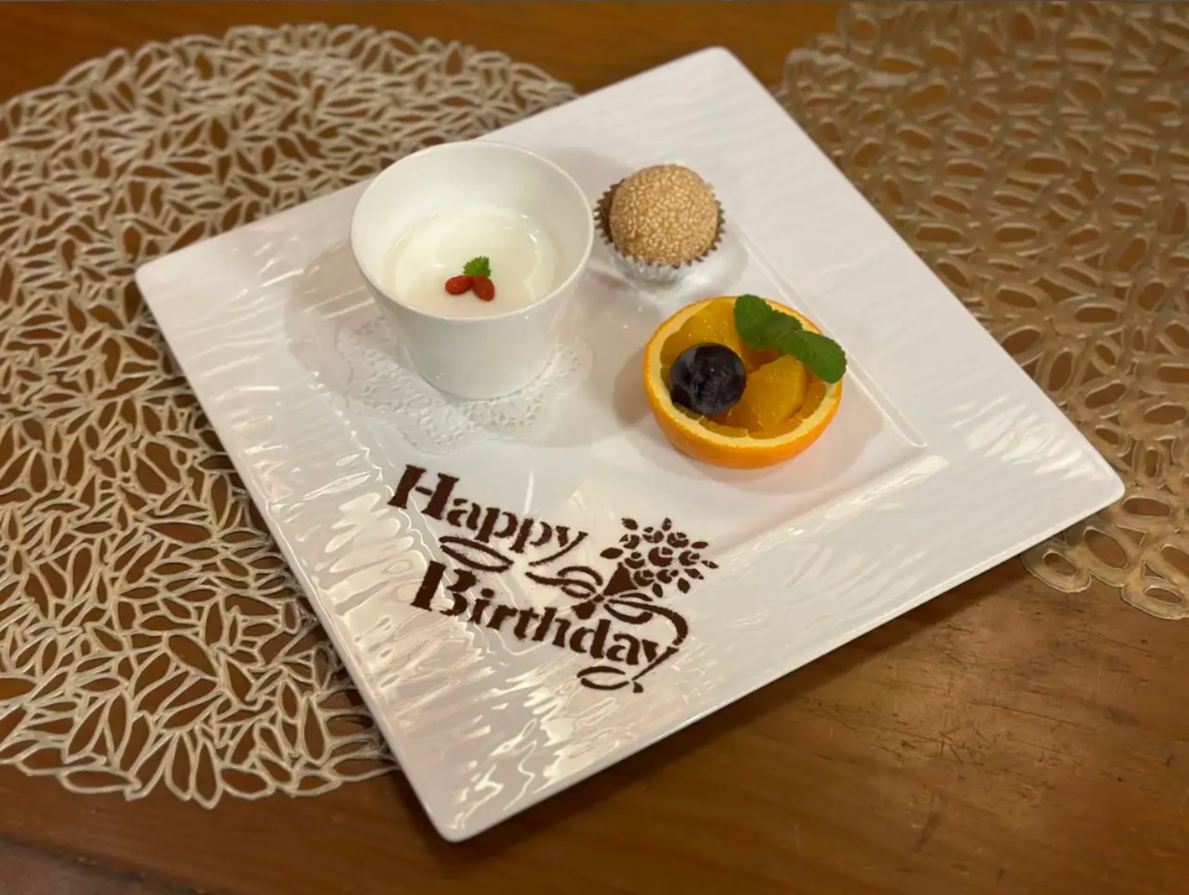 お祝いプレート