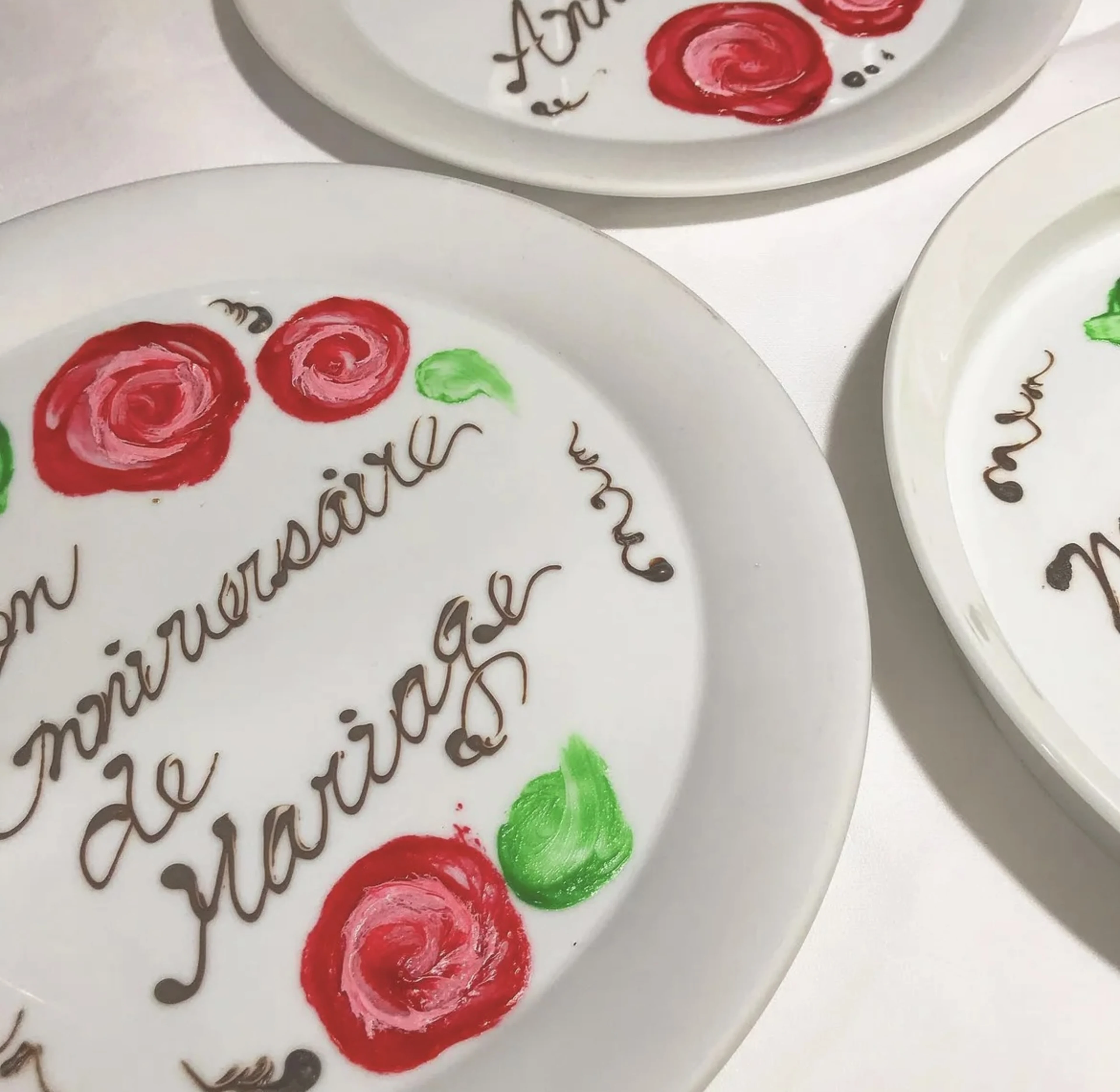 メッセージ付きプレート