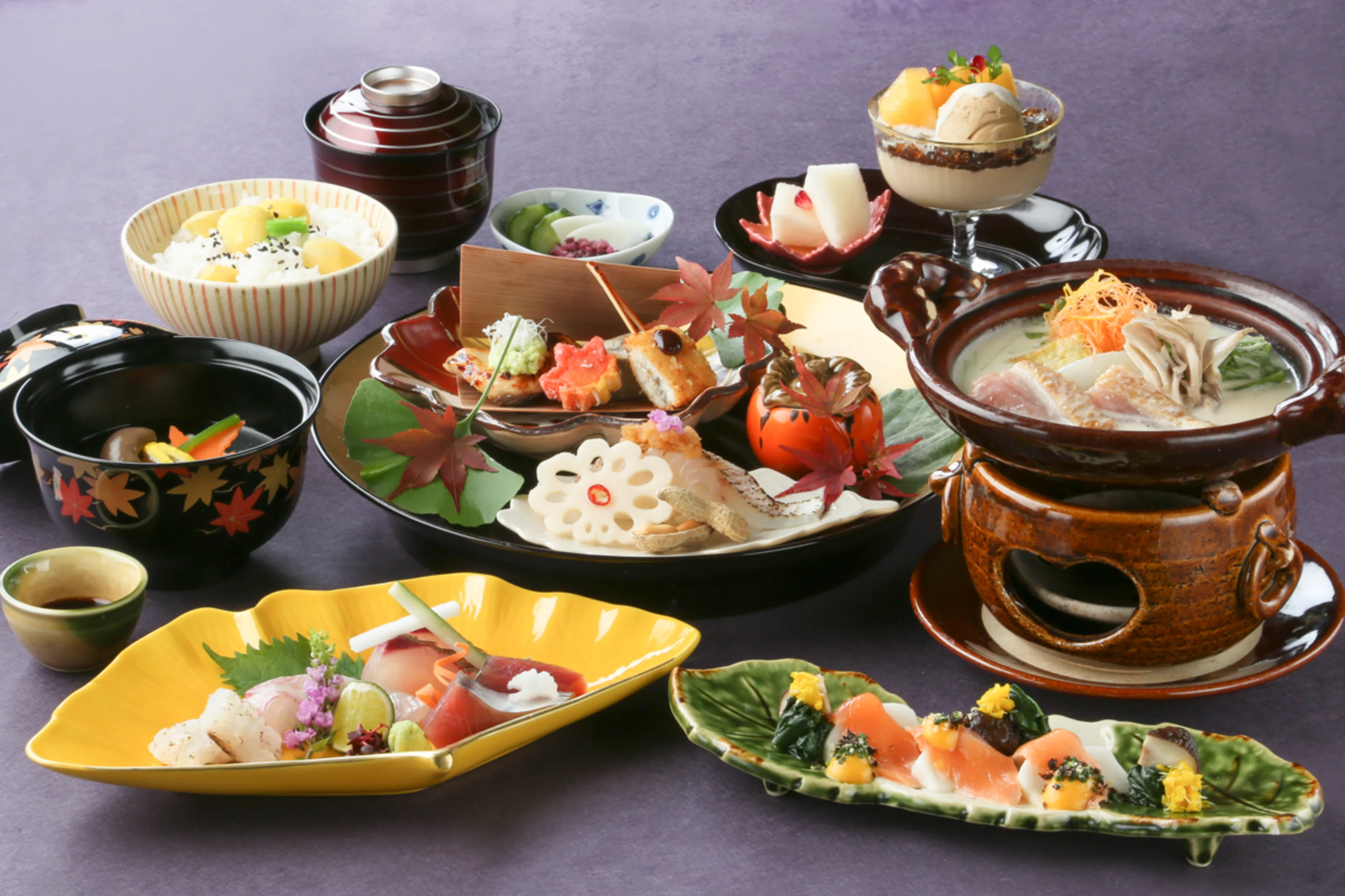 季節感あふれる懐石ランチコース