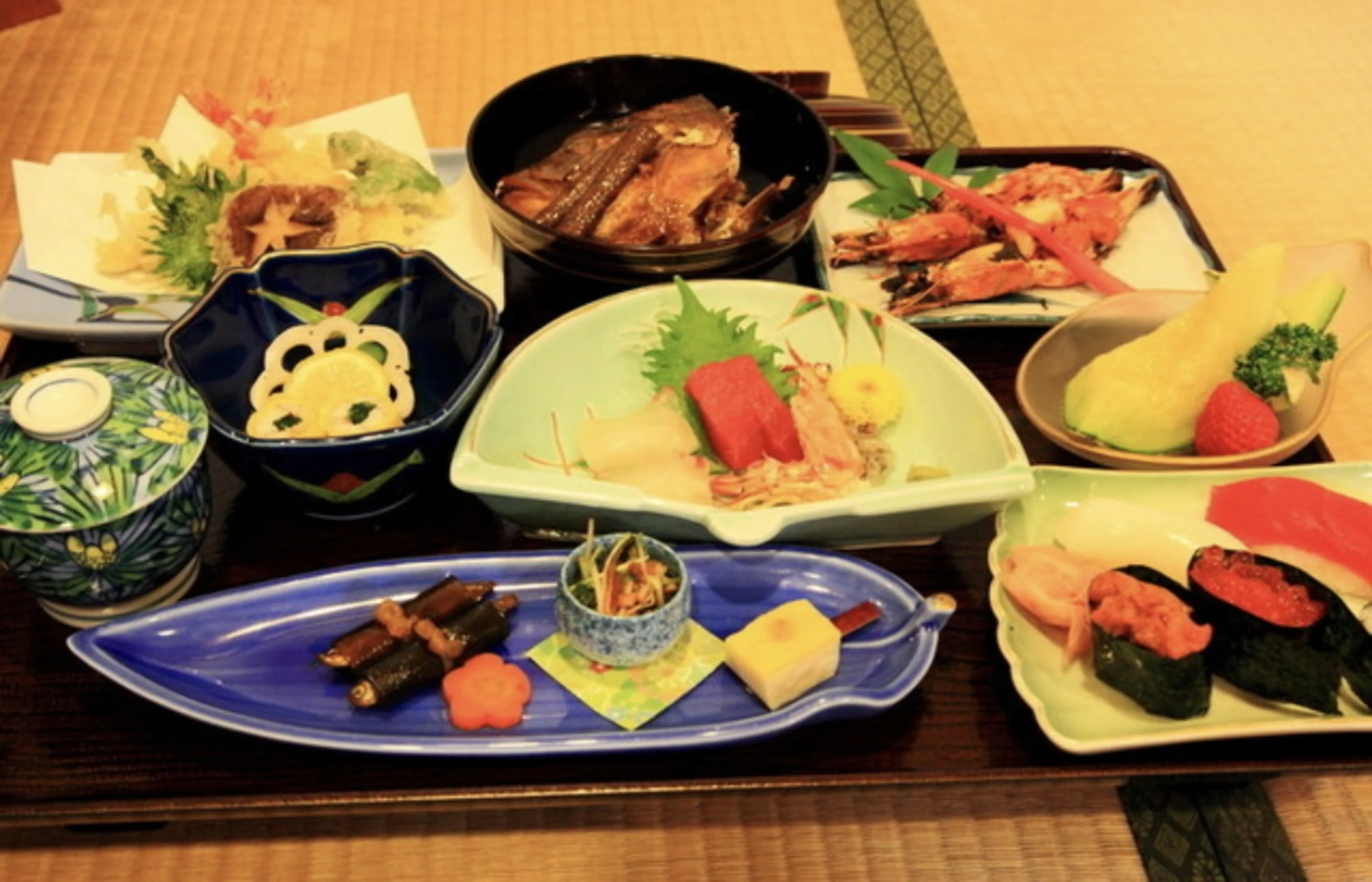 旬の食材を使用した会席コース