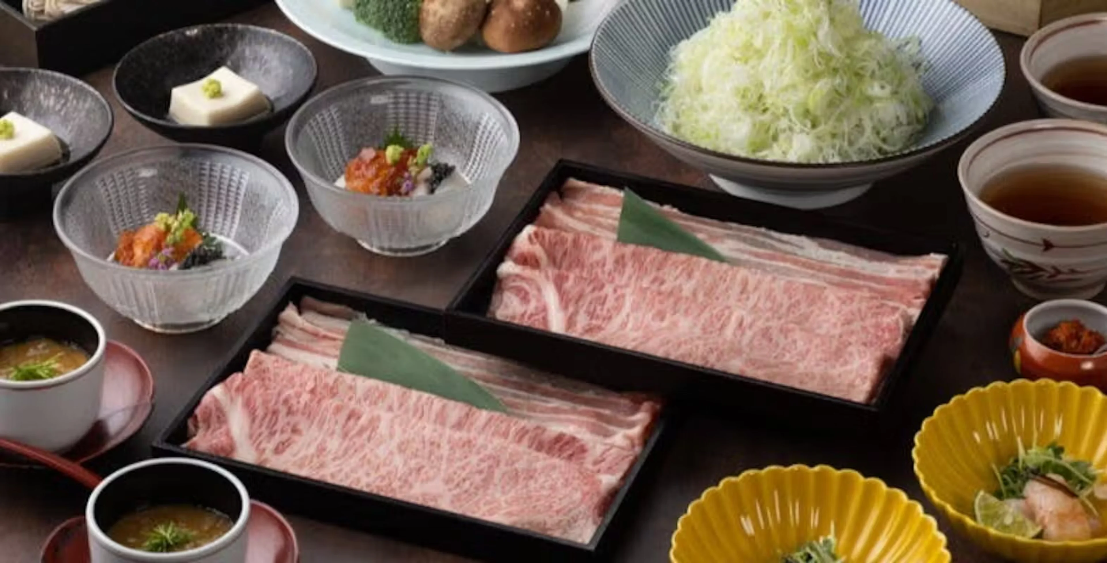 個別鍋で頂く厳選豚肉の出汁しゃぶ会席