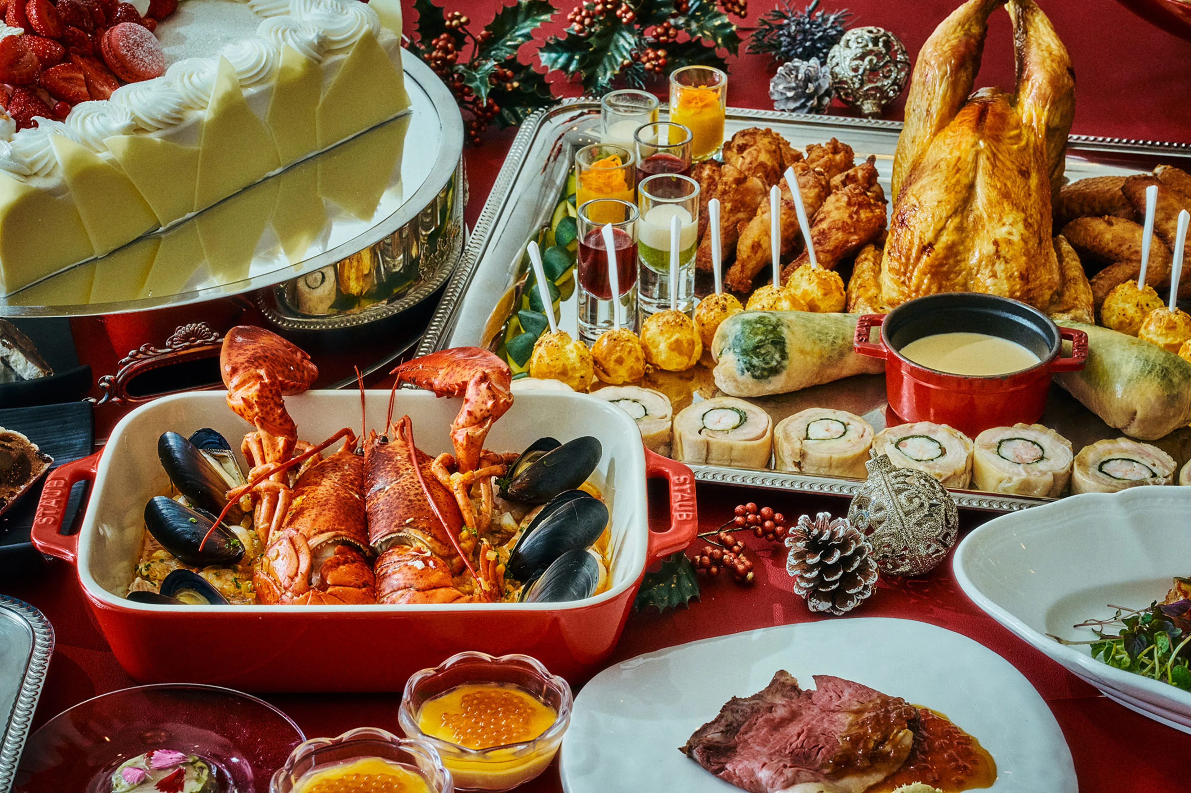 クリスマス限定ブッフェ料理