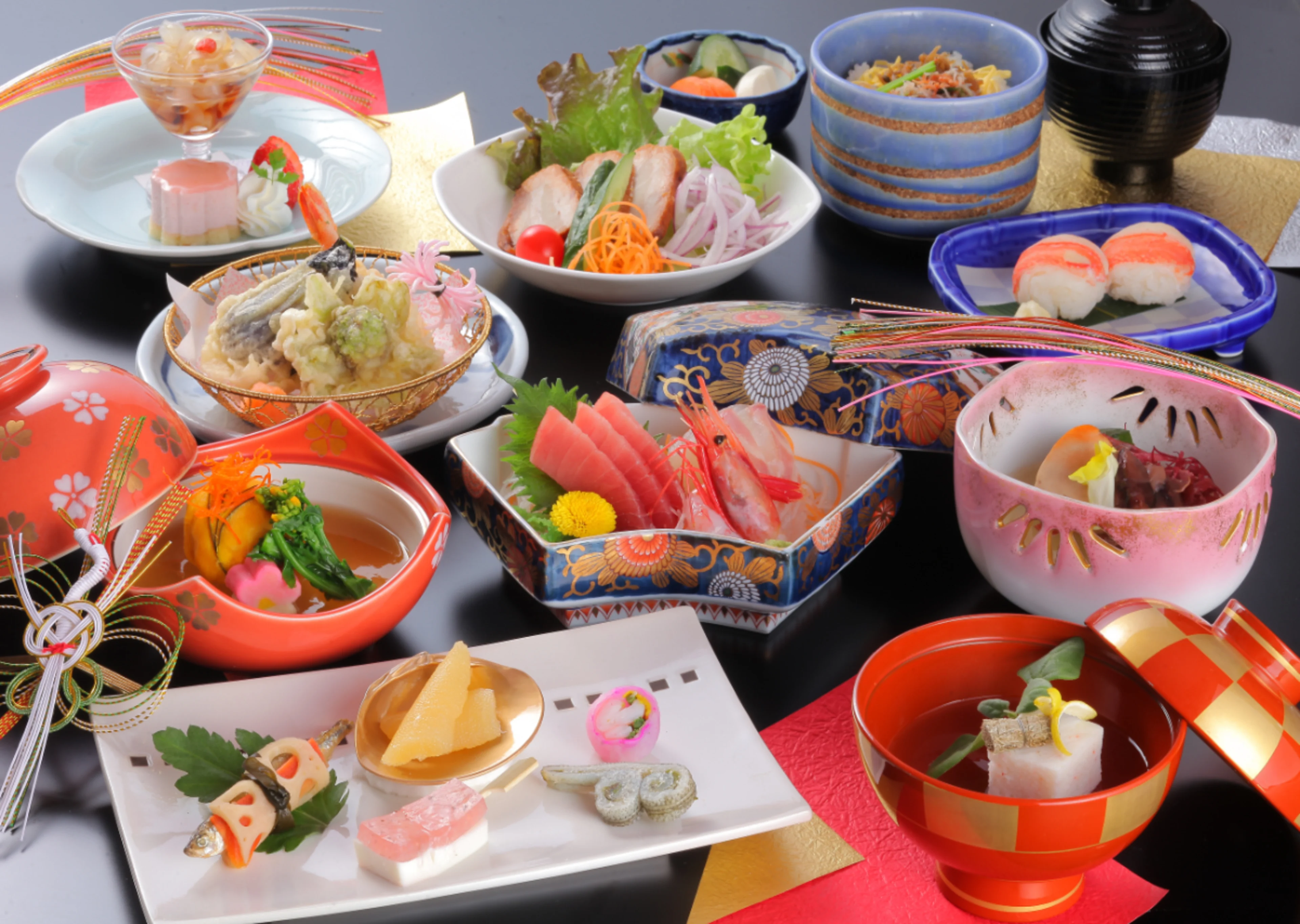 【個室確約 還暦・米寿・古希プラン】慶事を華やかに彩る会席料理全11品＋デコレーションケーキ★ホテルグリーンタワー幕張で長寿をお祝い★