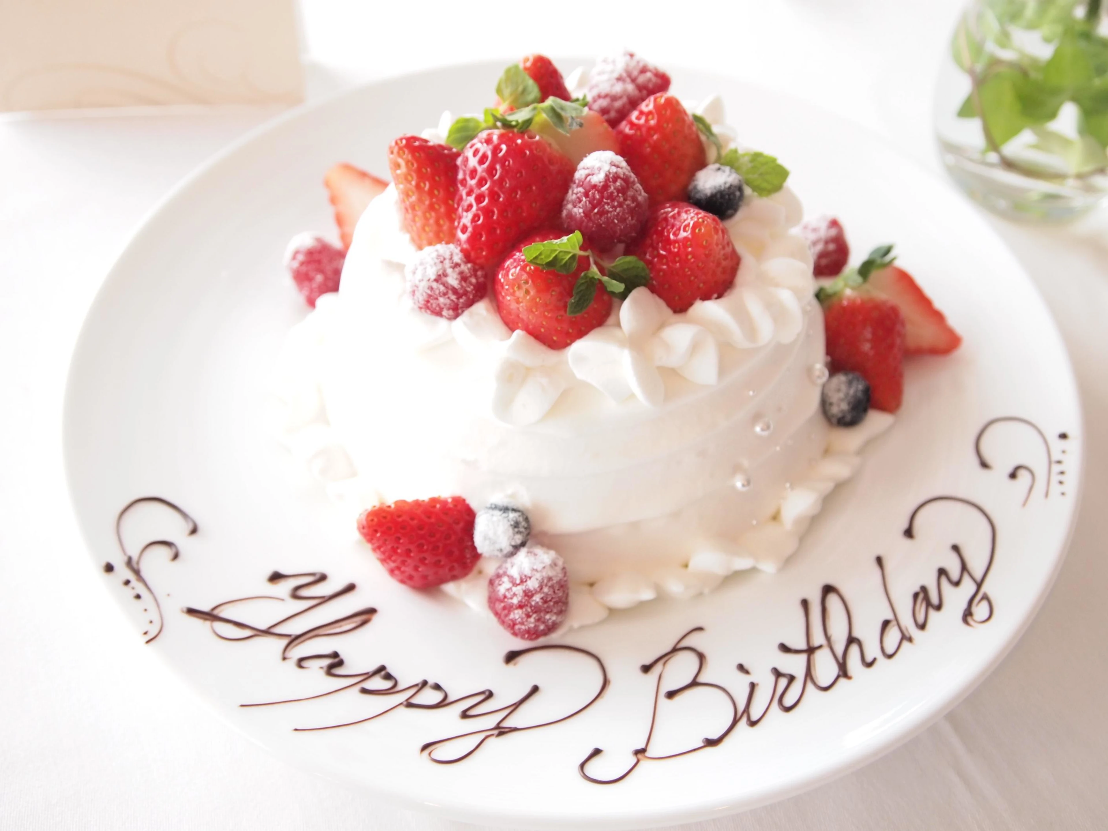 メッセージ入りホールケーキ