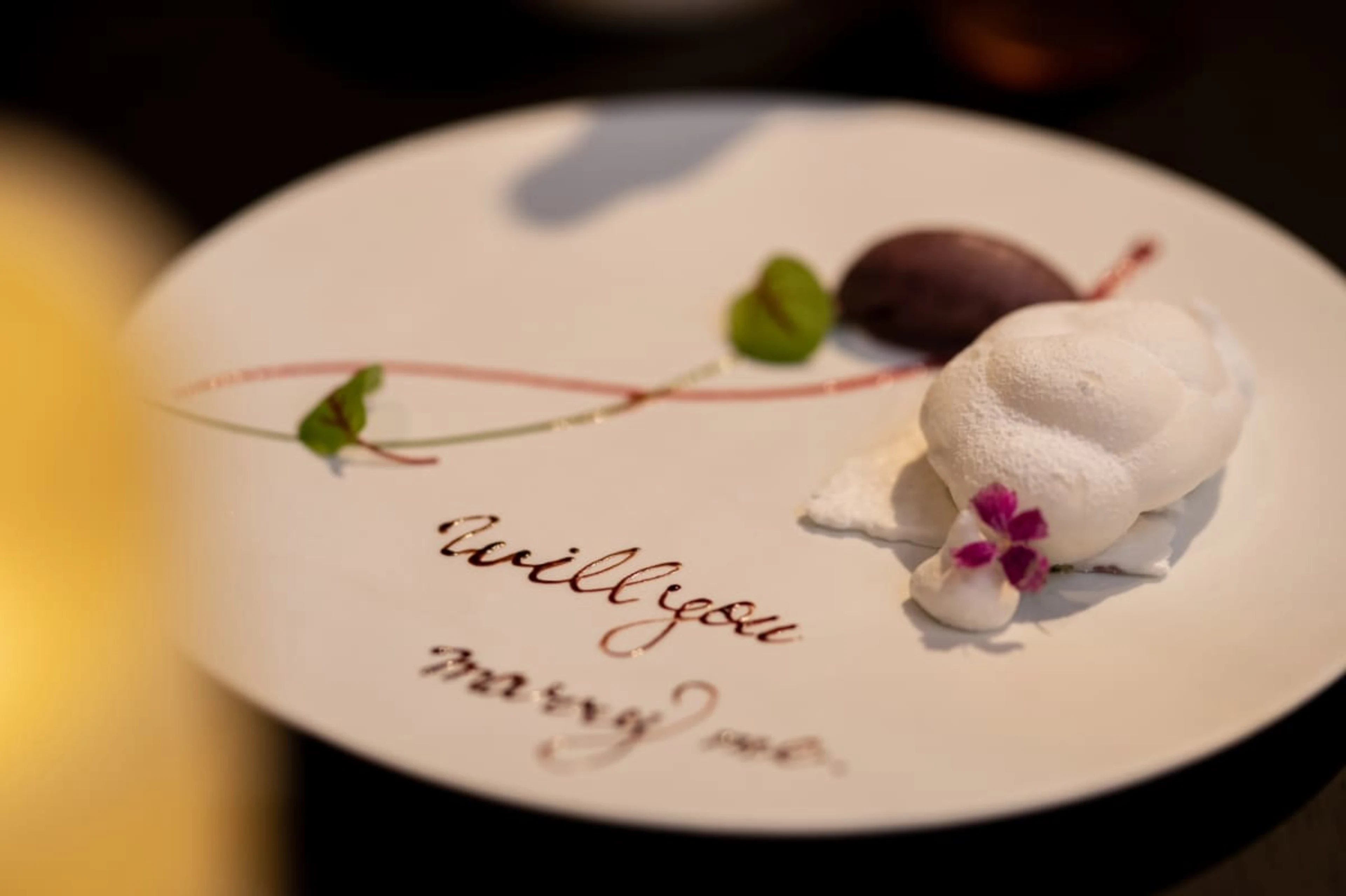 メッセージ付きデザートプレート