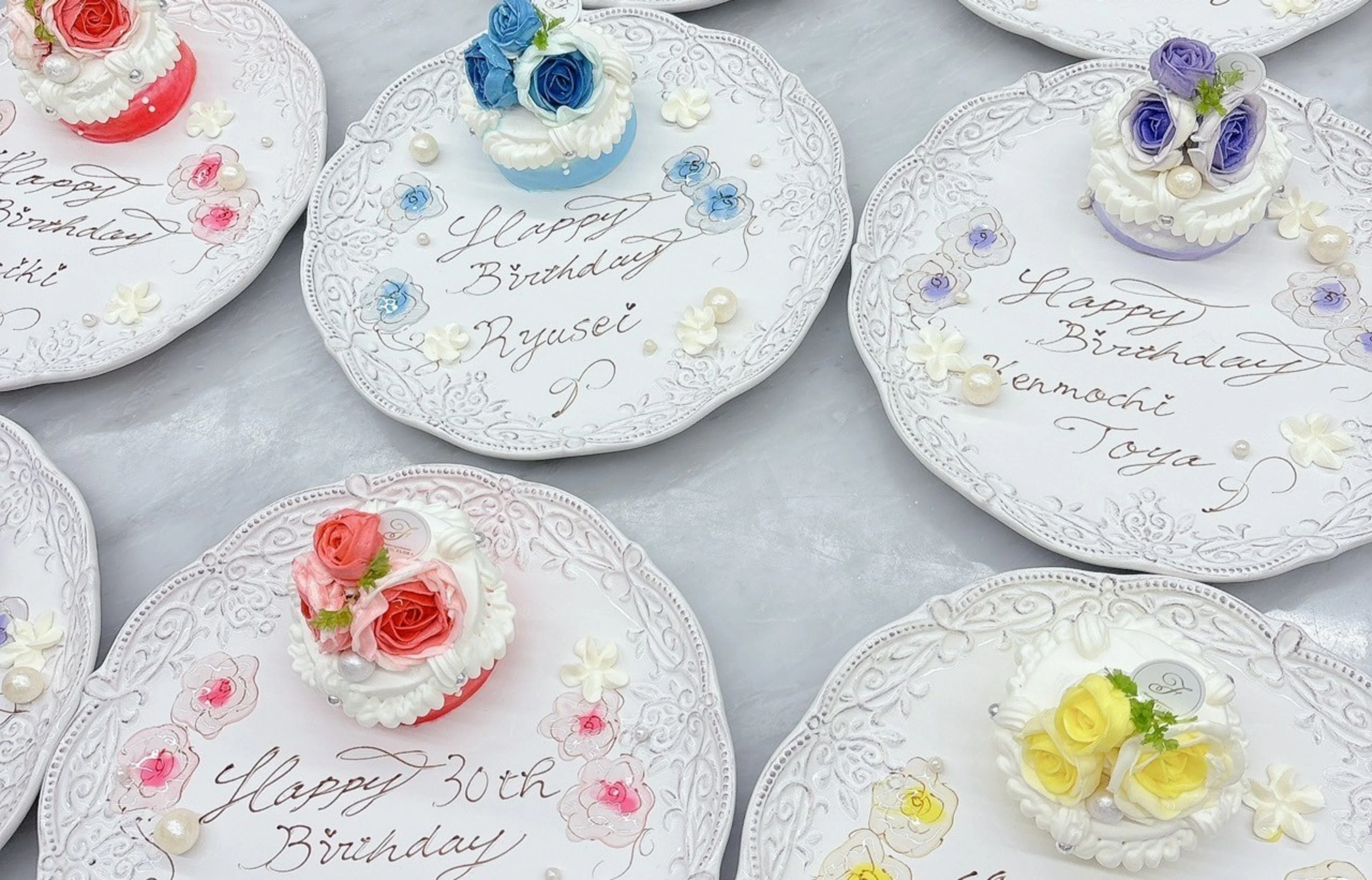 オーダーメイドのデザートプレート