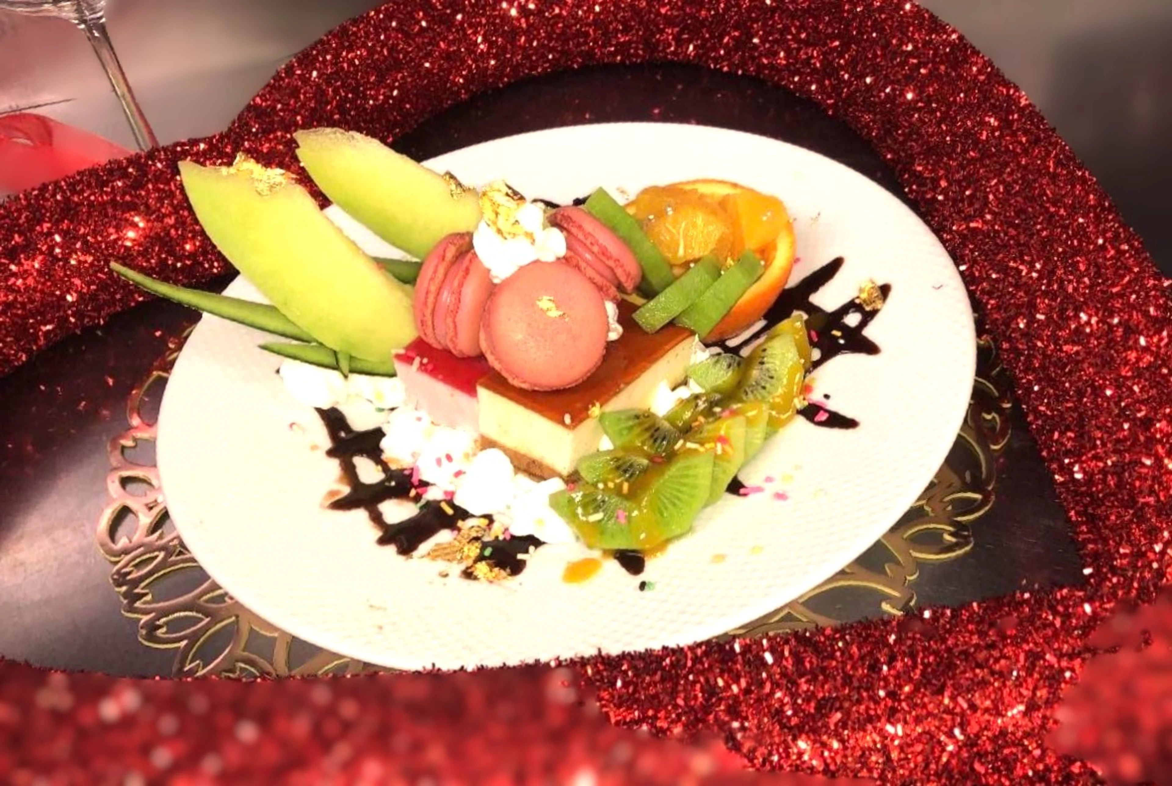 メッセージ付きデザートプレート