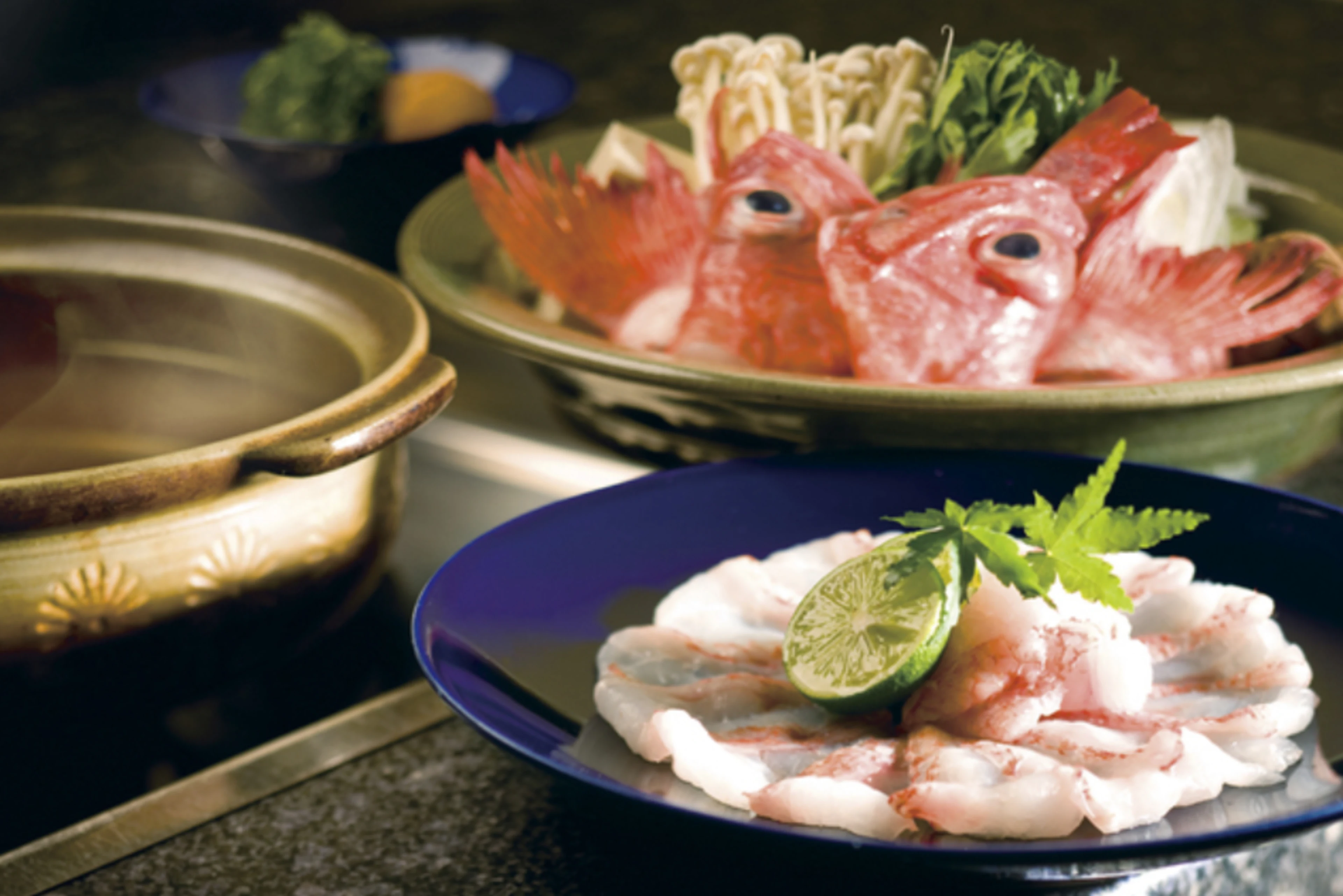 【最大12名お祝い/顔合わせプラン×個室確約】網走産釣りきんきのしゃぶしゃぶを楽しむ全6品コース★心斎橋で贅沢な時間を満喫