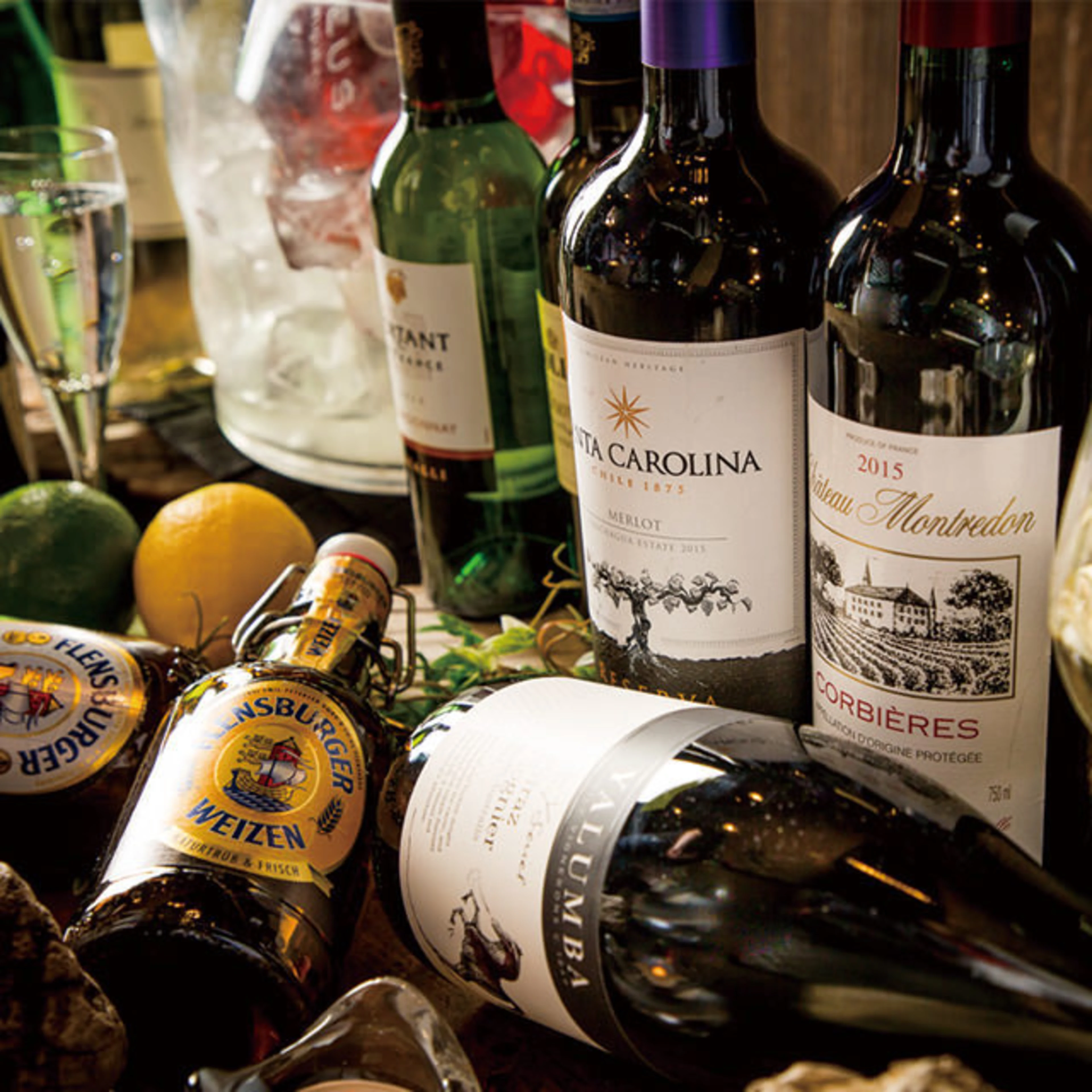 2時間飲み放題付き