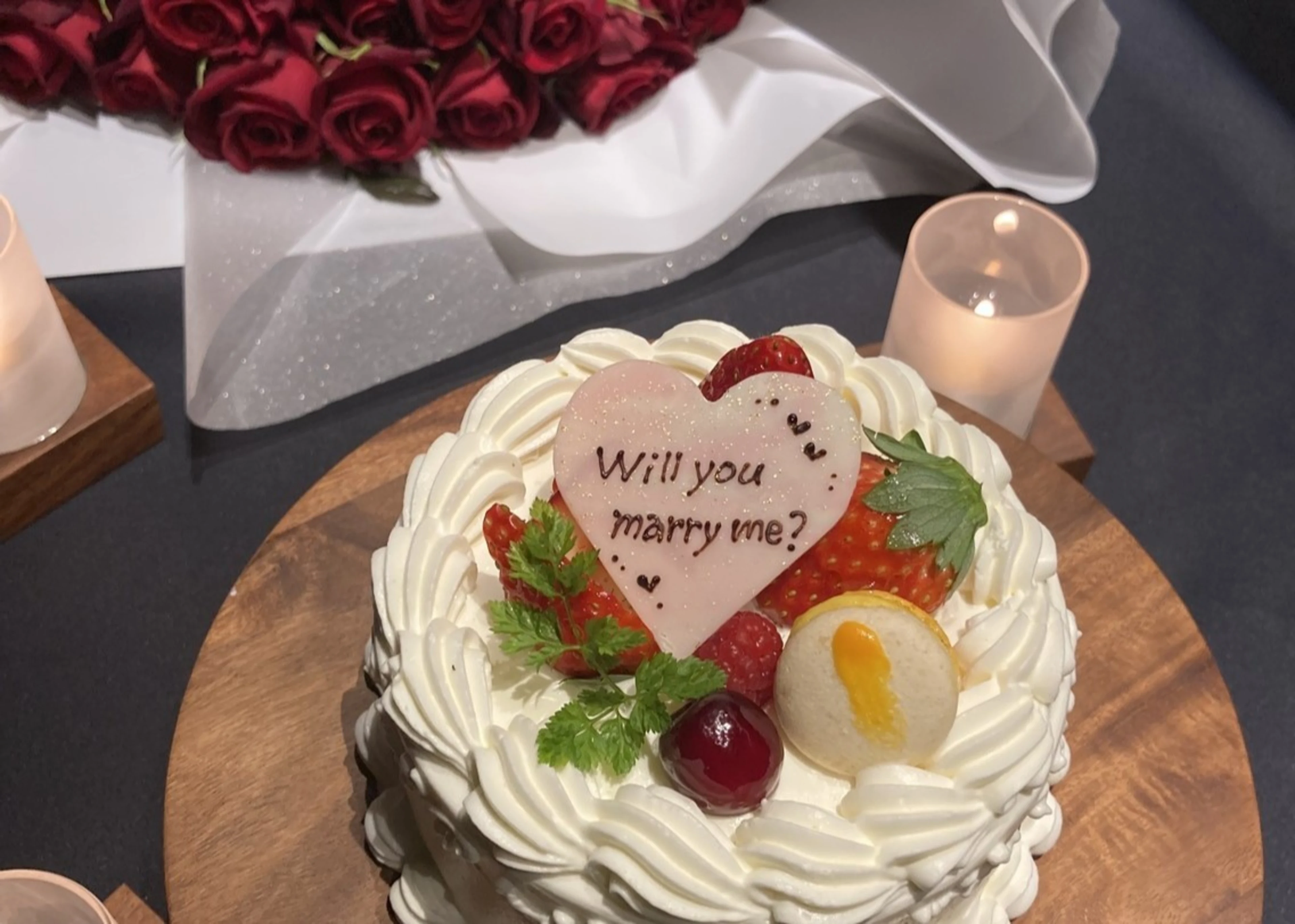 メッセージデザートプレゼント（20文字以内）