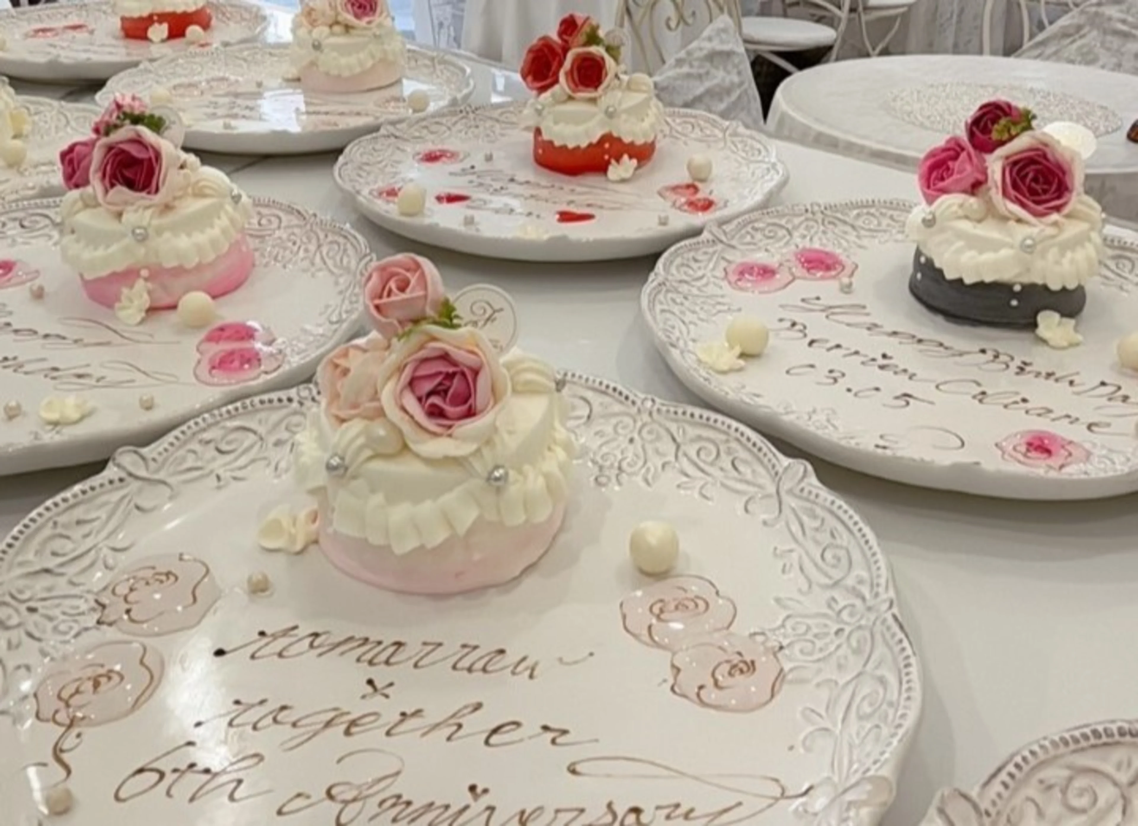 オーダーメイドのデザートプレート