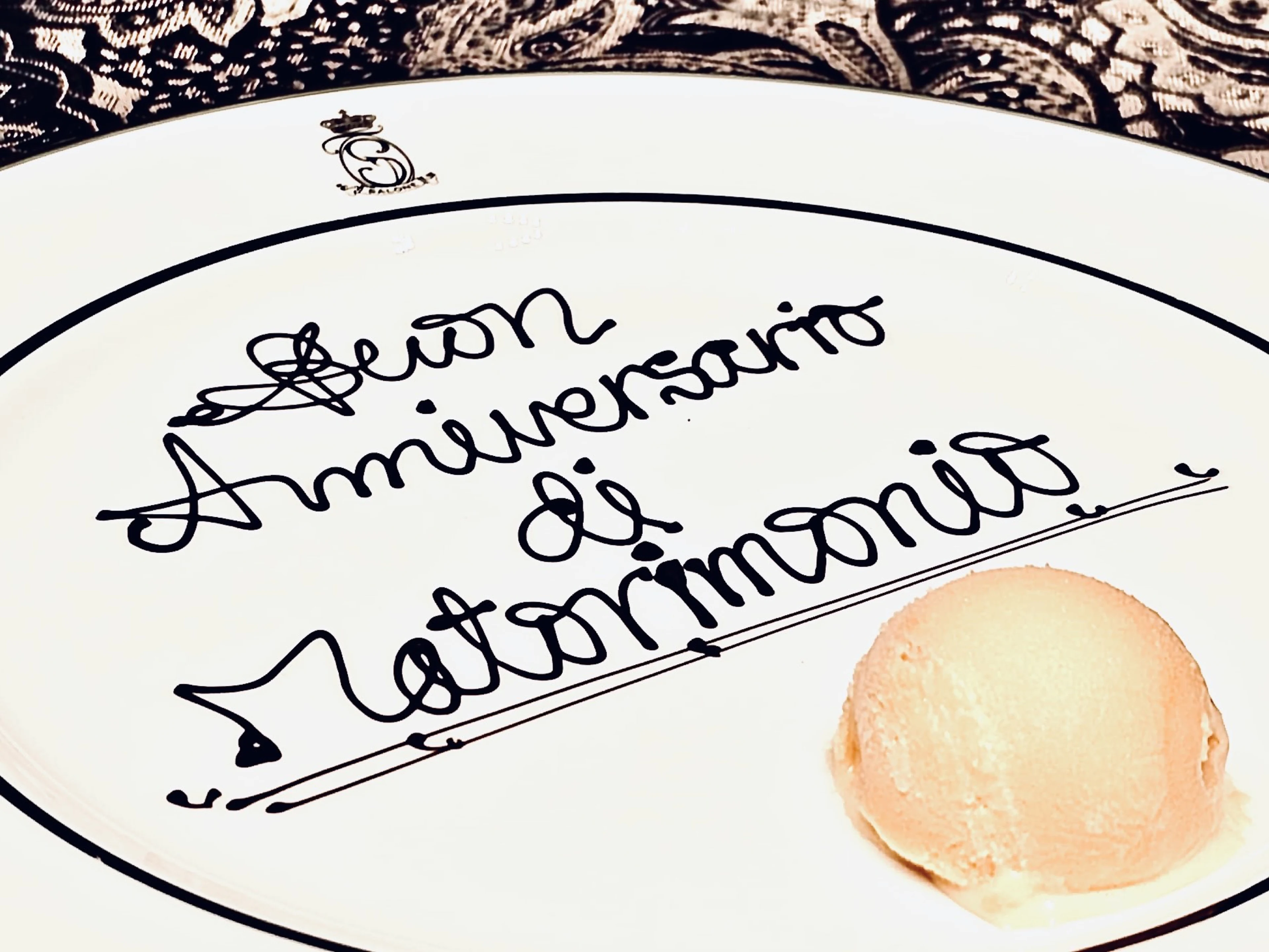 メッセージ付きデザートプレート