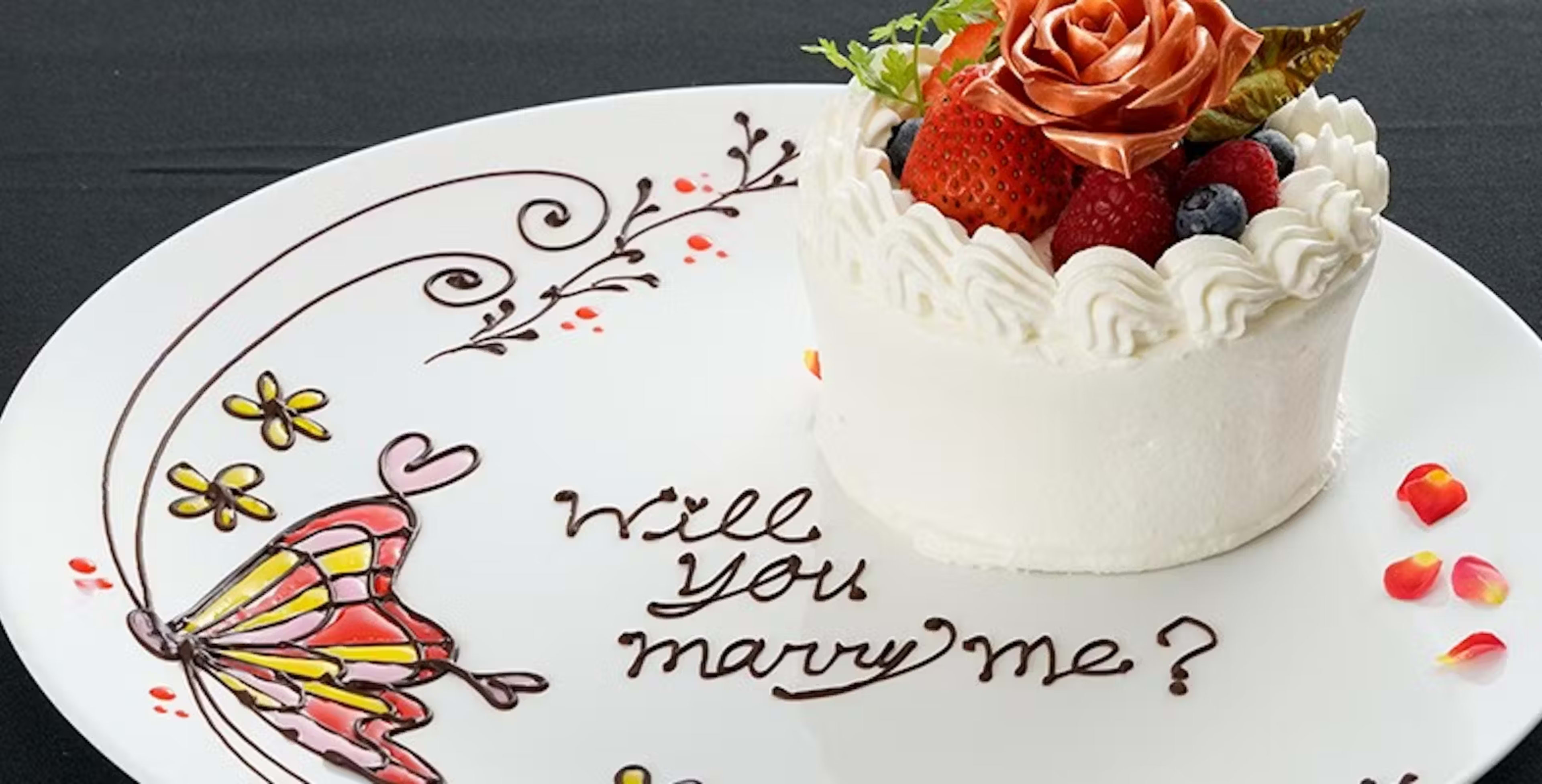 メッセージ付き特製デザートプレート