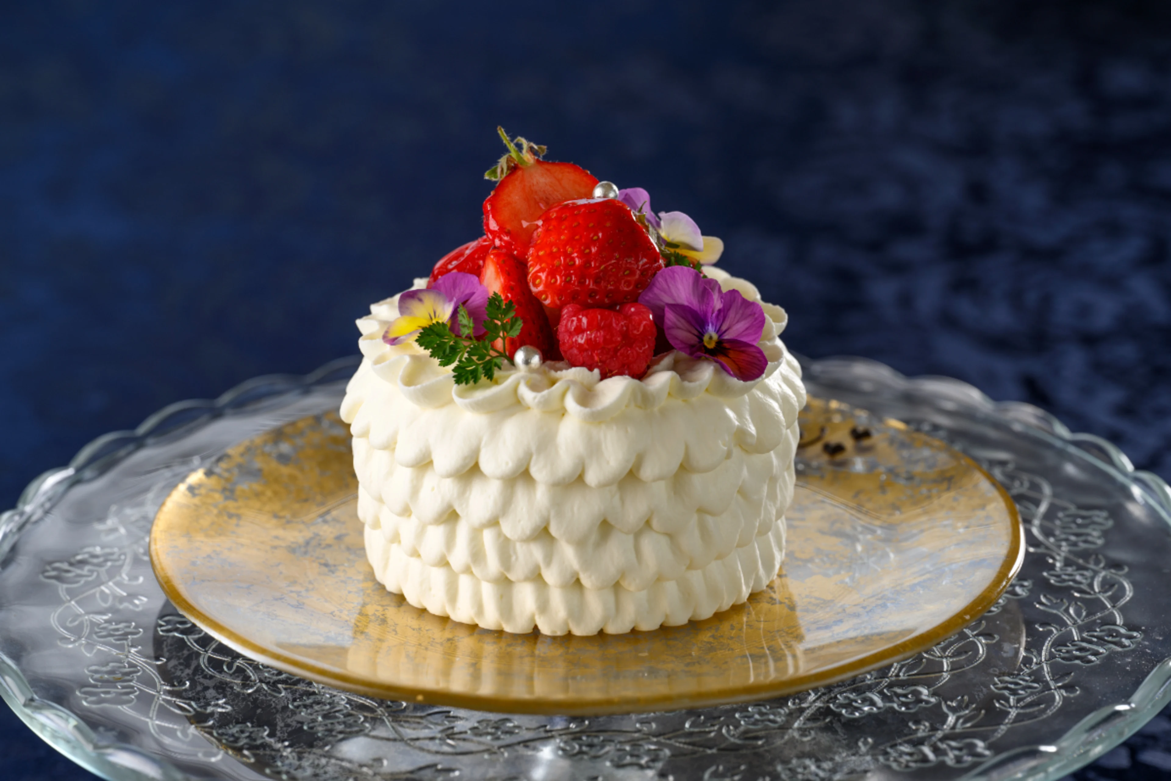 メッセージ付きホールケーキ