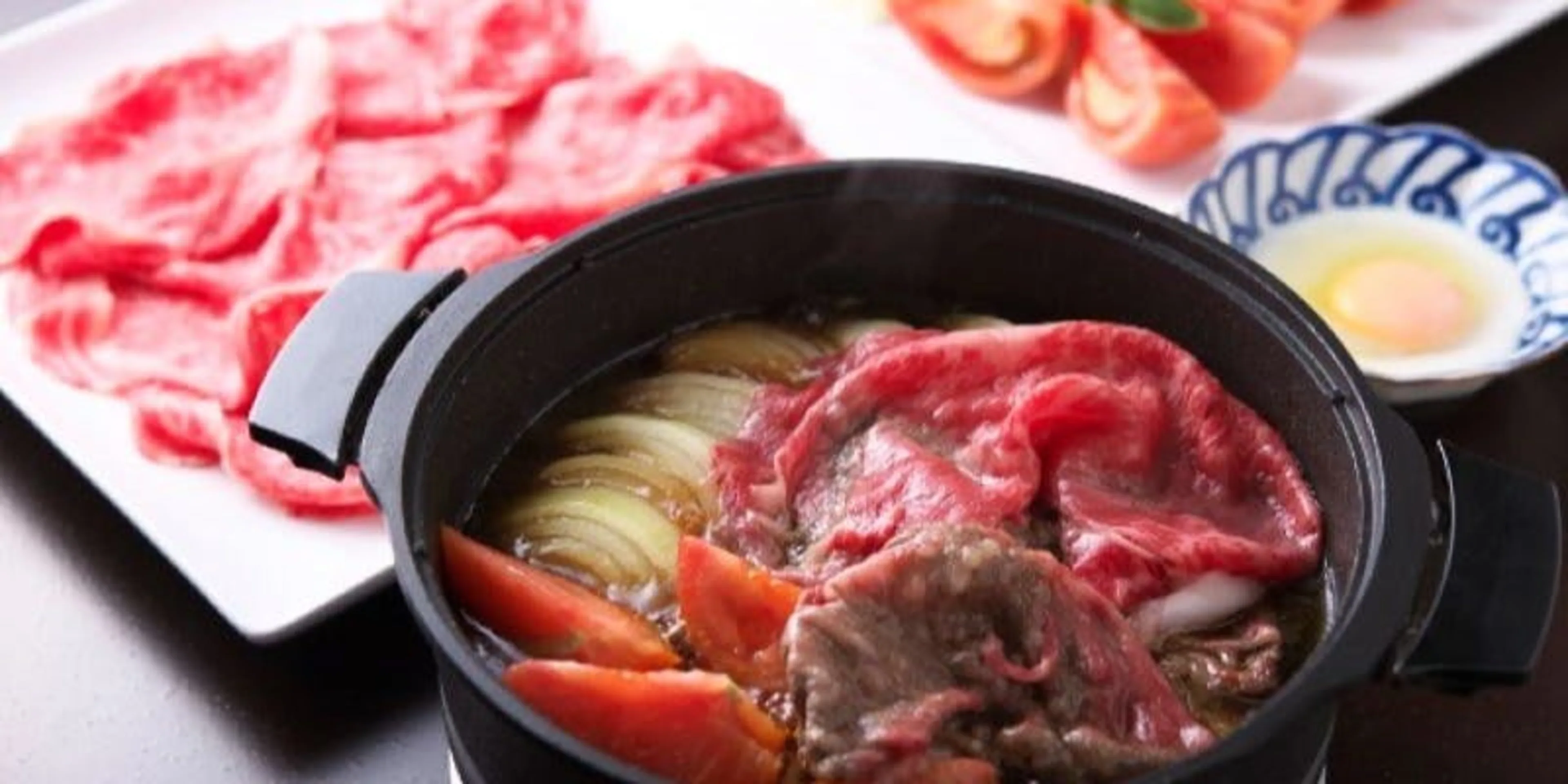 【個室確約★接待・会食プラン】トマトすき焼き含む全6品+乾杯用スパークリングワイン★京橋駅直結の日本料理店でおもてなし