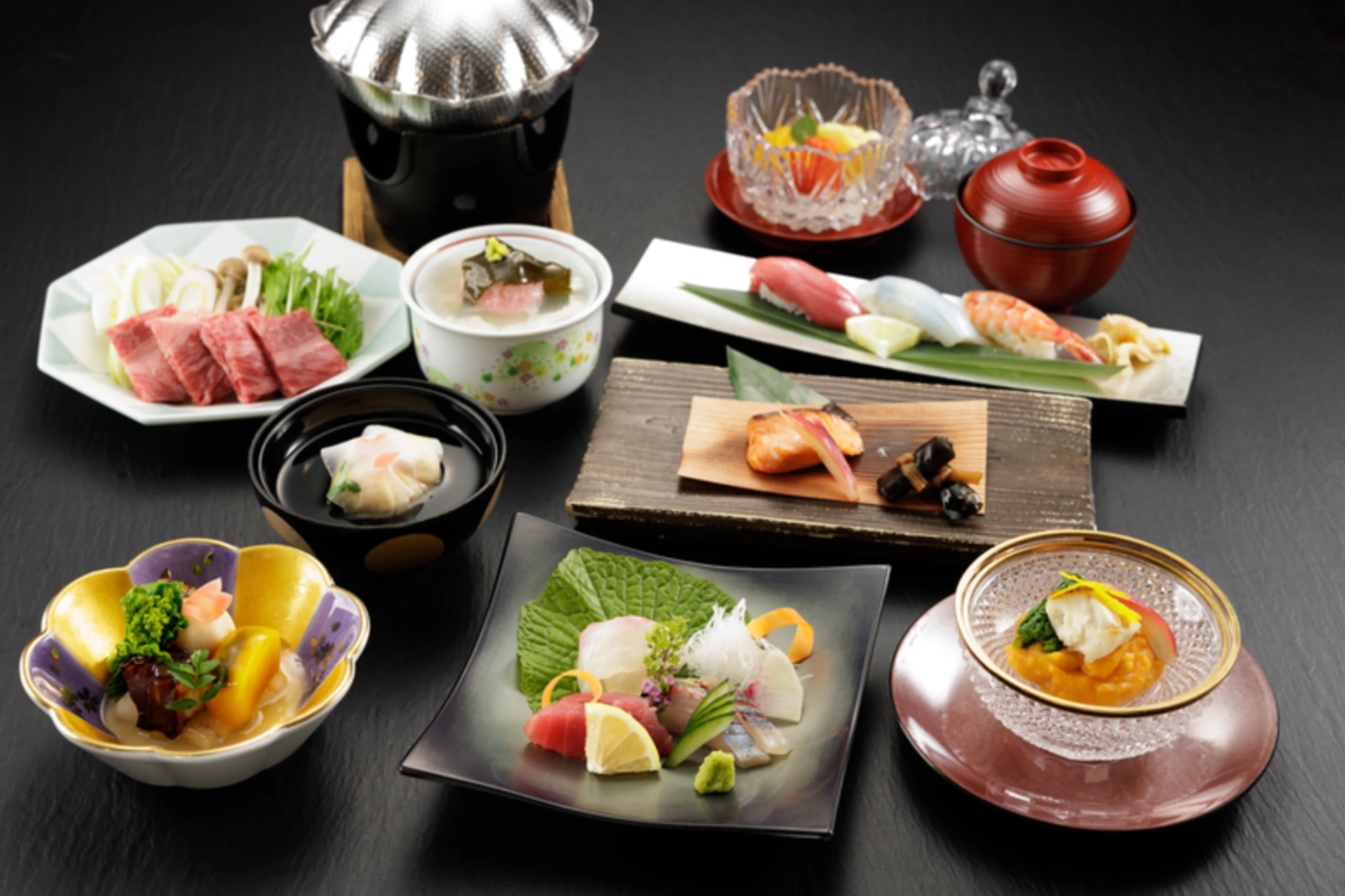 黒毛和牛＆海鮮を堪能する鉄板焼コース