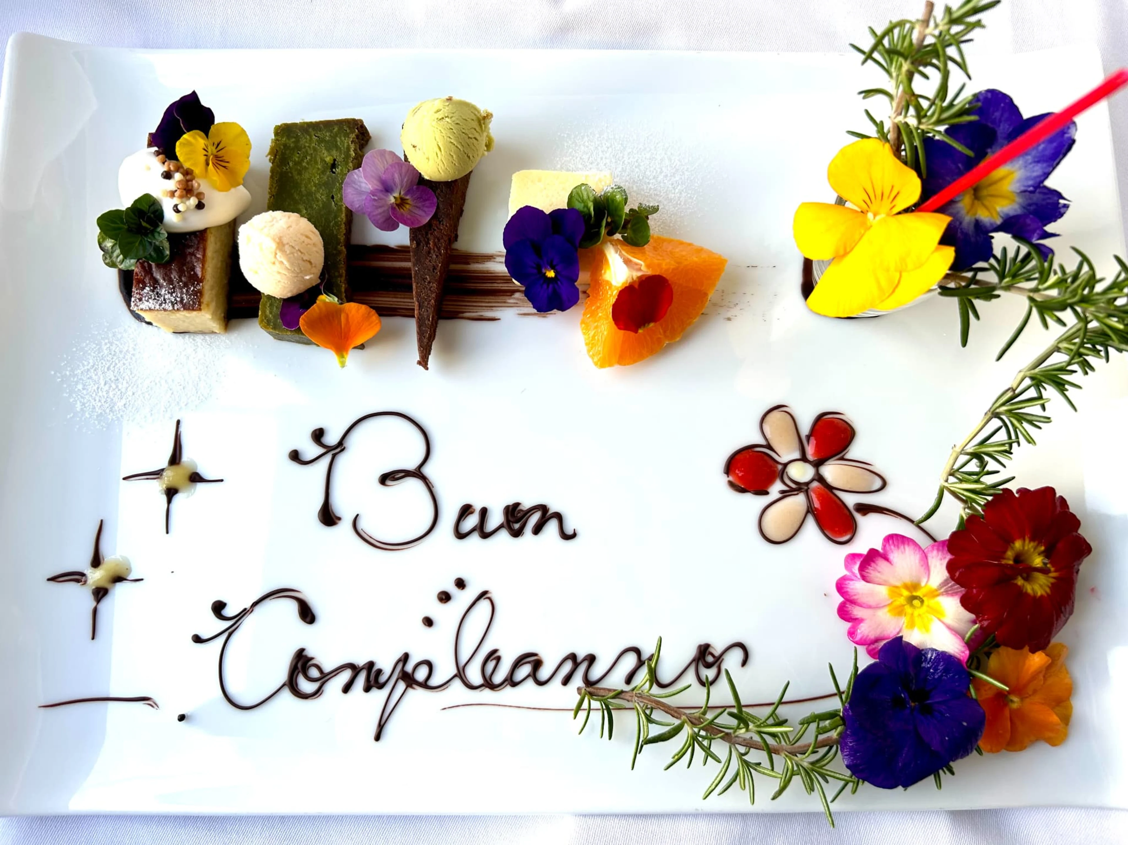 メッセージ付きプレート