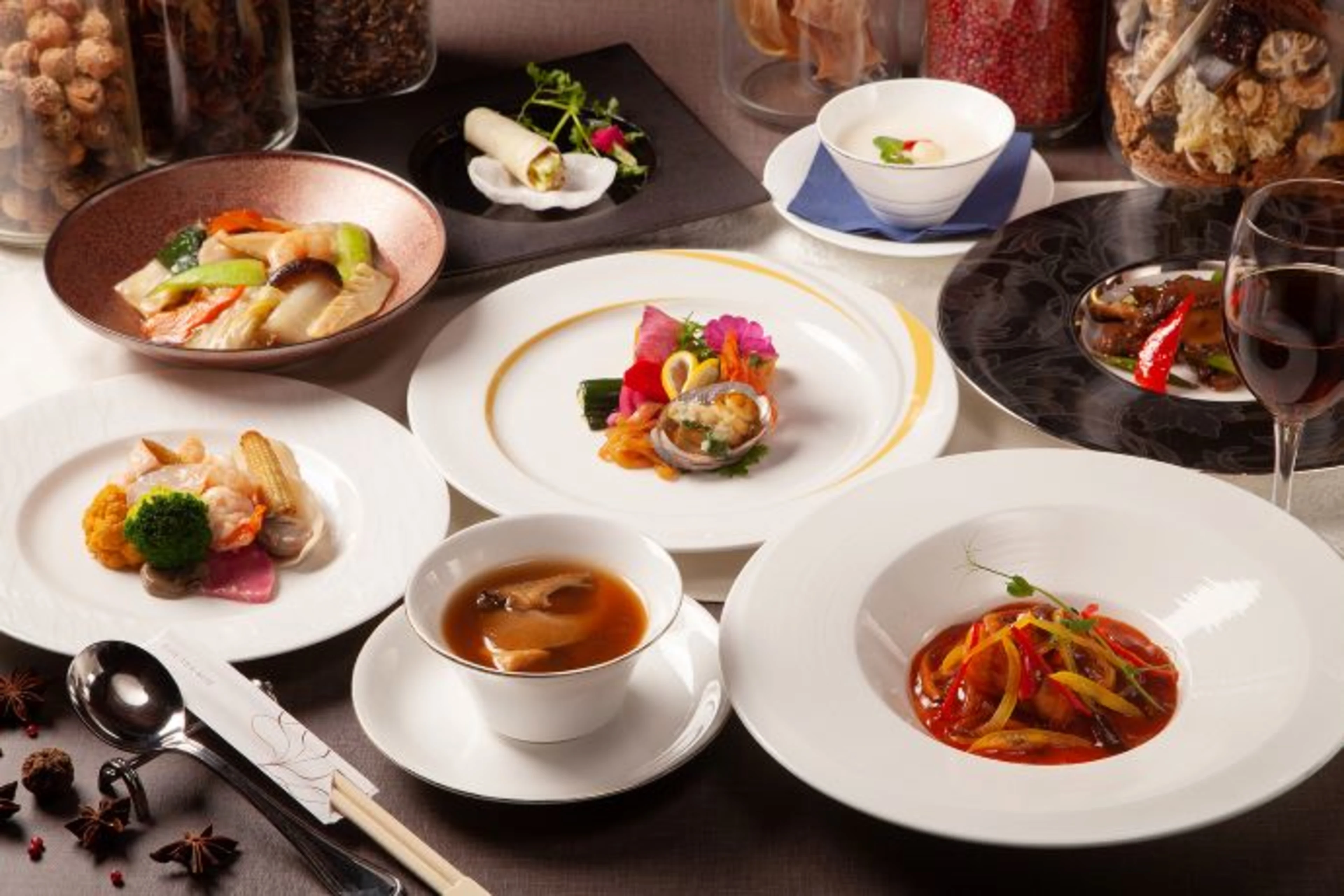 【個室確約 接待・会食プラン】極上中華全7品コース＋飲み放題★名古屋駅直結レストランでゲストも満足の会食のひとときを★