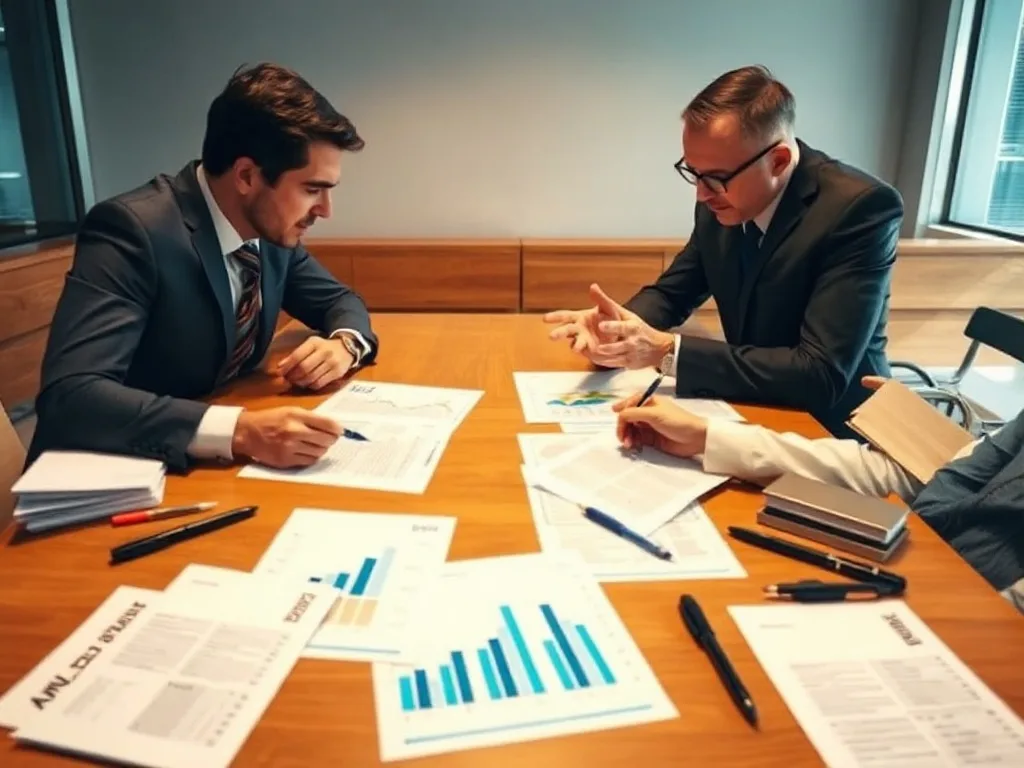 Negociação empresarial com entidades bancárias em ambiente formal