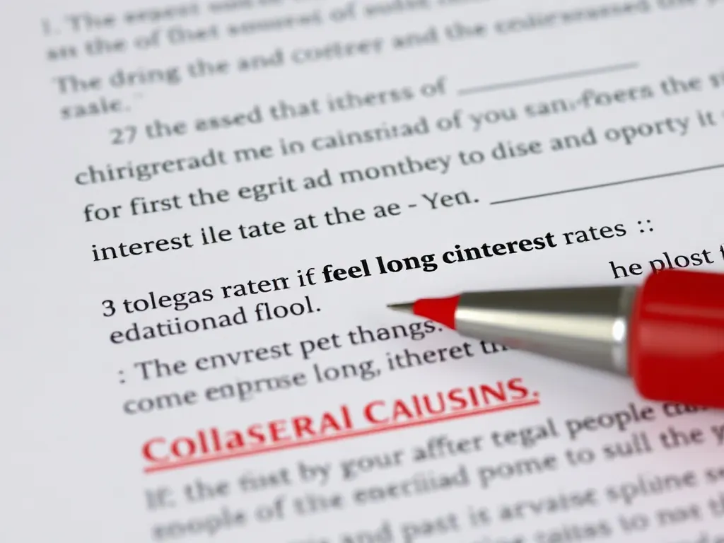 Cláusulas importantes destacadas em contrato bancário