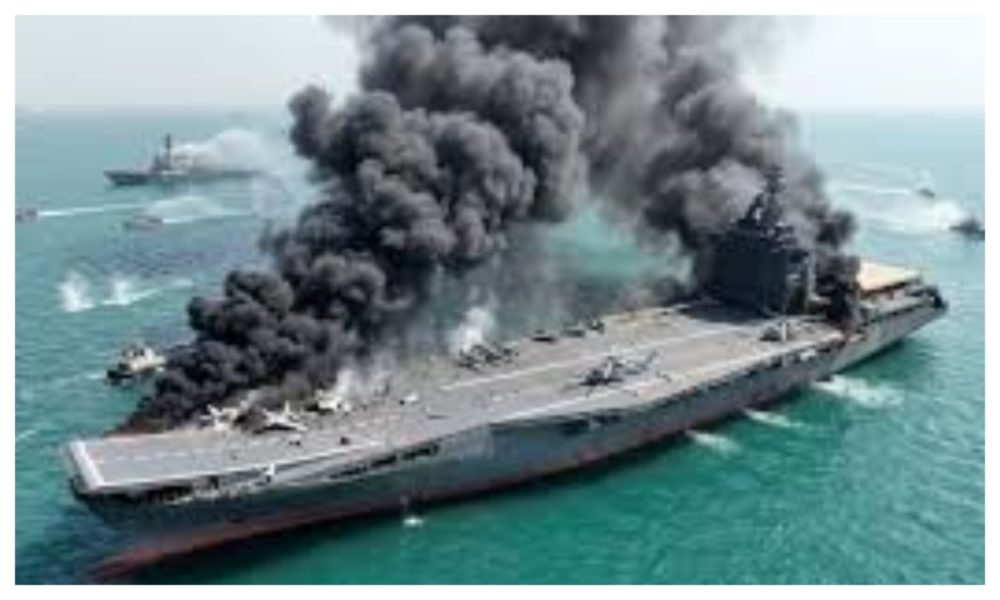 US Strikes Iranian Drone Carrier as Naval Campaign Intensifies After Israel Attacks