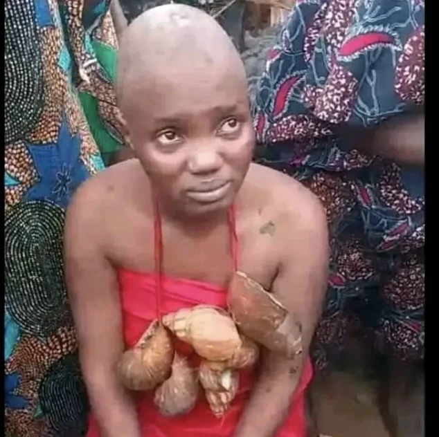 TikToker Undergoes Traditional Cleansing After Filming Oloolu Procession as Ibadan Festival Sparks Debate Over Culture and Belief