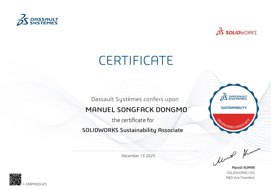 SOLIDWORKS Sustainability Associate