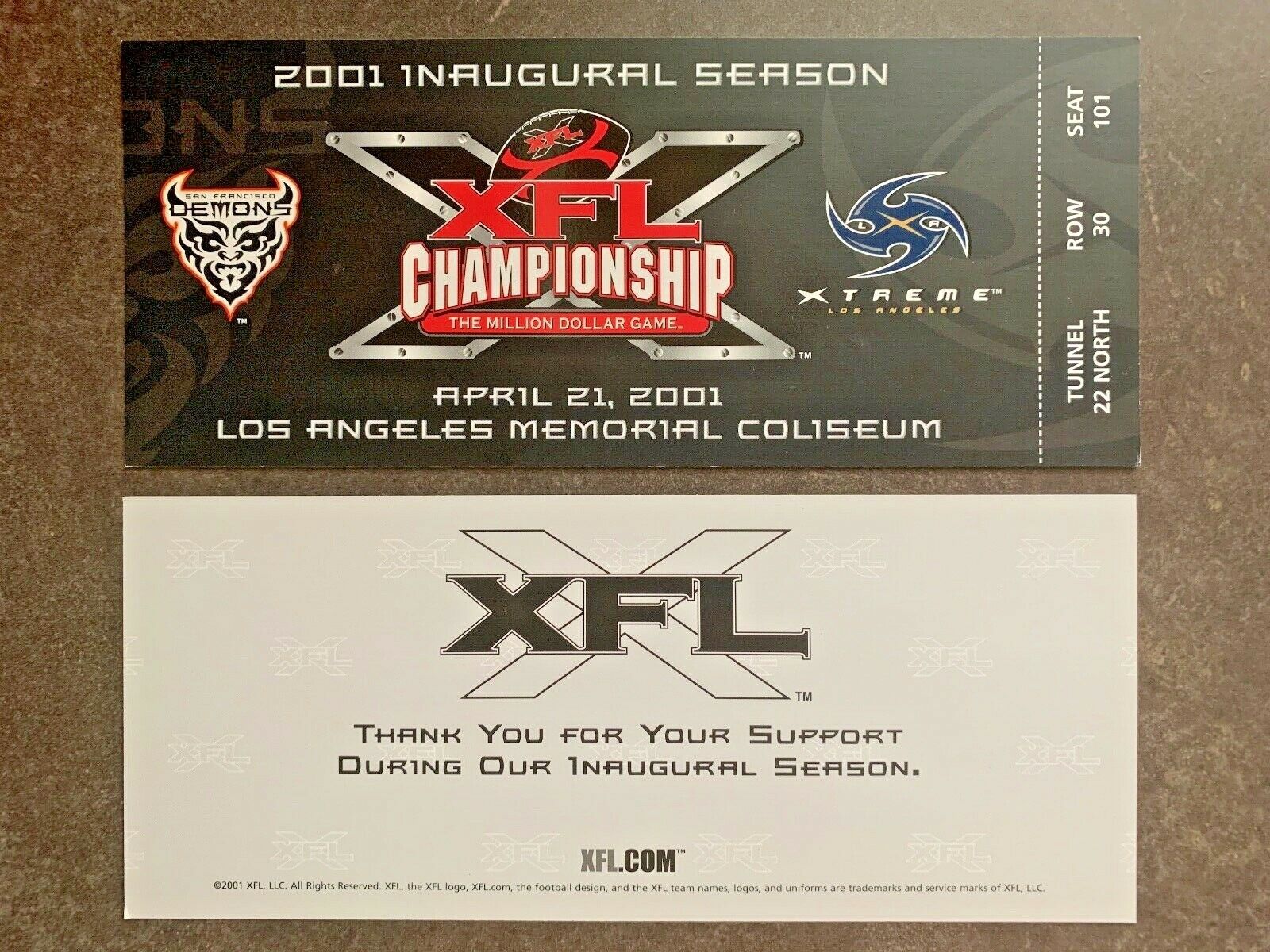 Los Angeles Xtreme (XFL 2001) · Dead Football League