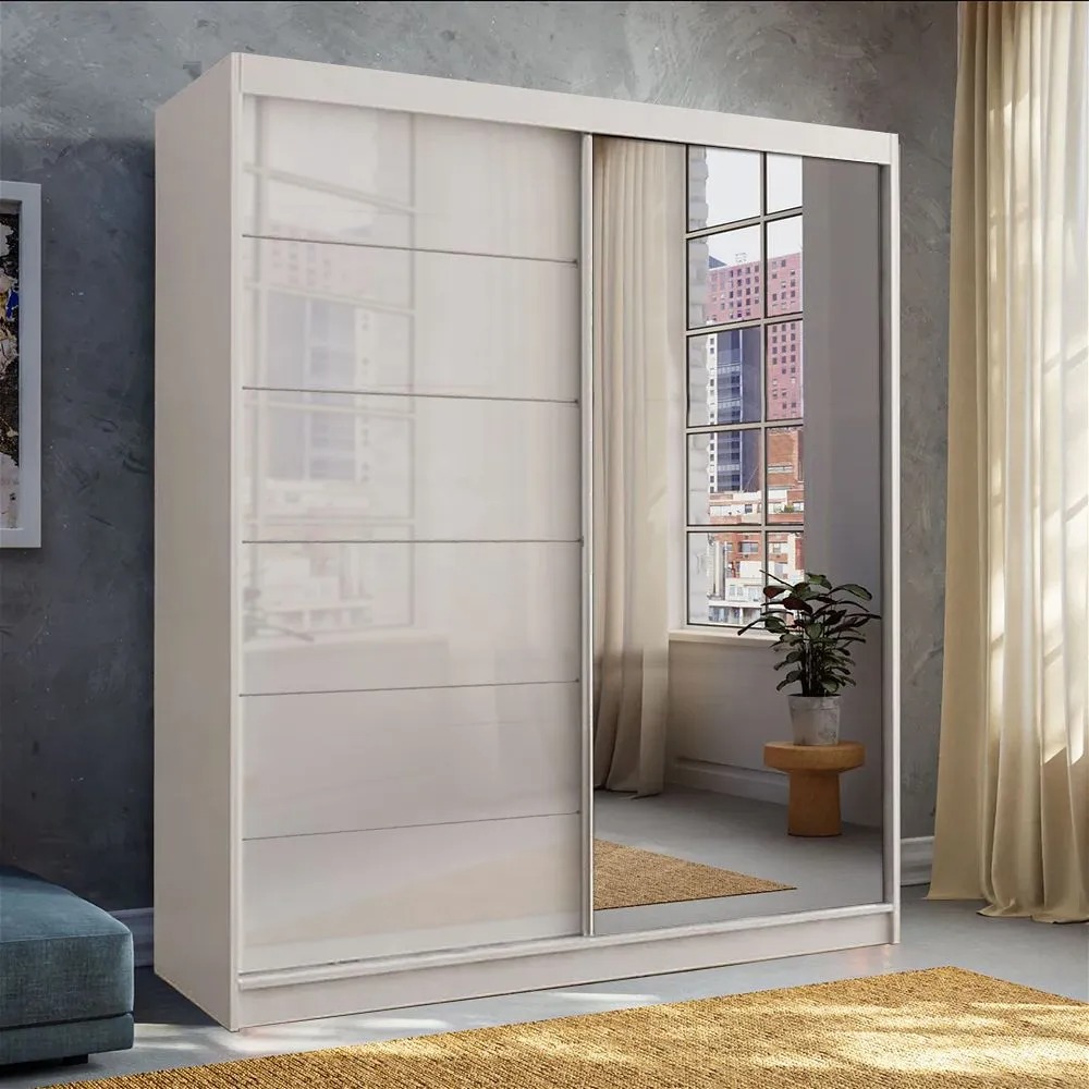 Infinity II High Gloss Wardrobe White - High Gloss Wardrobes