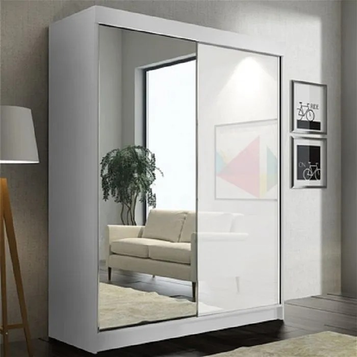 Vikas II High Gloss Wardrobe White - High Gloss Wardrobes