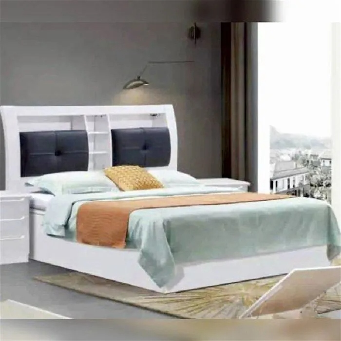 Pucol Black High Gloss Bed - High Gloss Beds