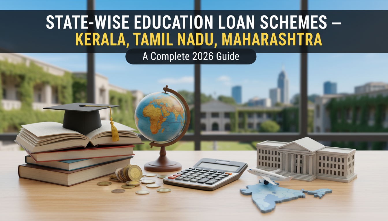 State-Wise Education Loan Schemes — Kerala, Tamil Nadu, Maharashtra