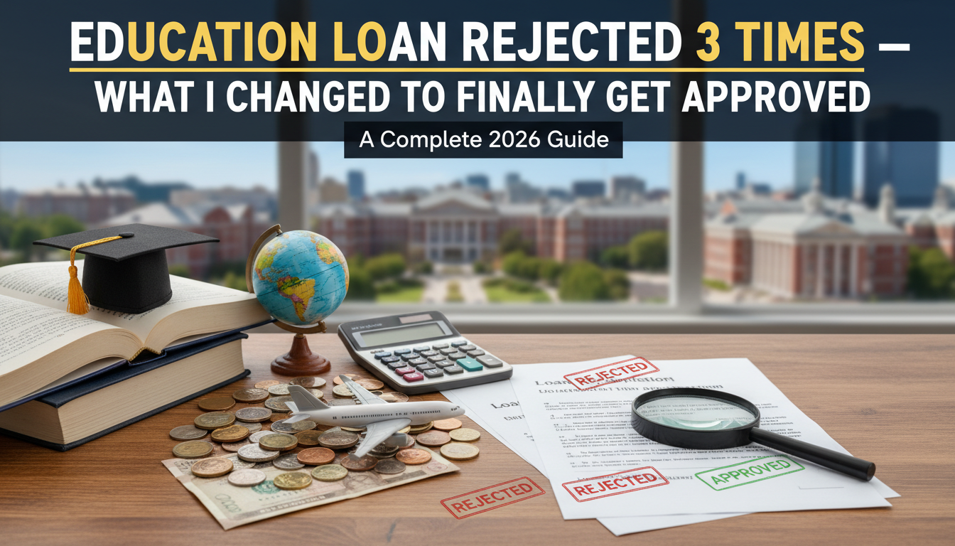 Education Loan Rejected 3 Times — What I Changed to Finally Get Approved
