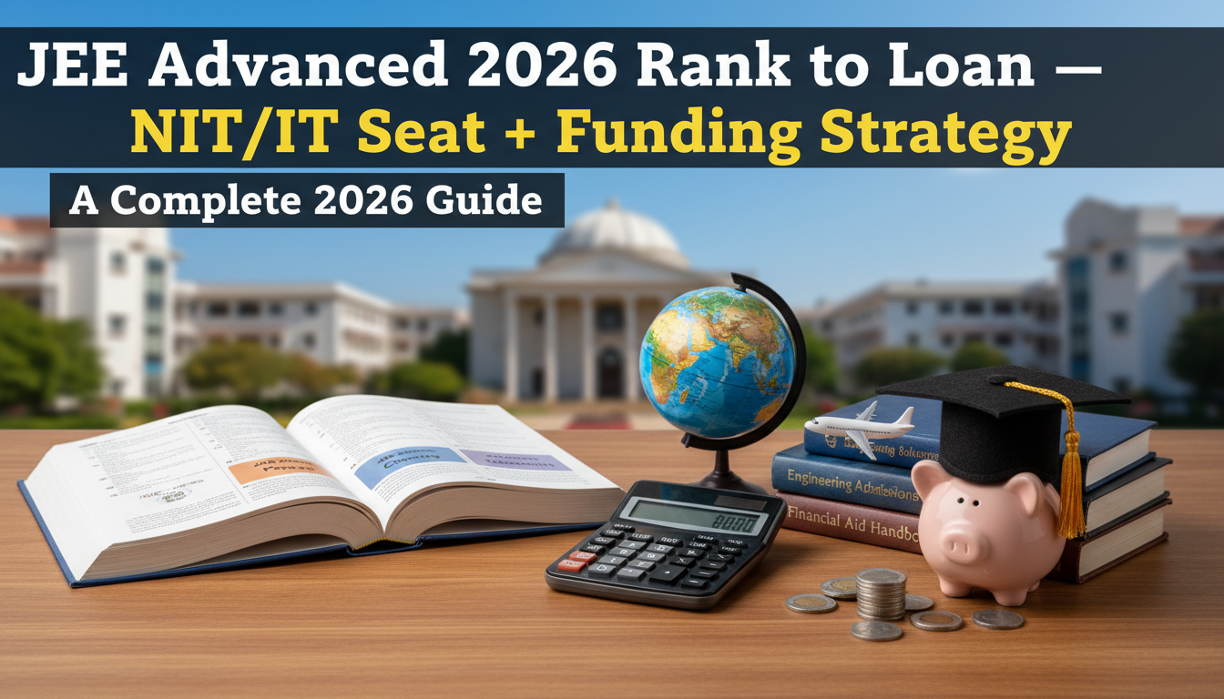 JEE Advanced 2026 Rank to Loan — NIT/IIT Seat + Funding Strategy