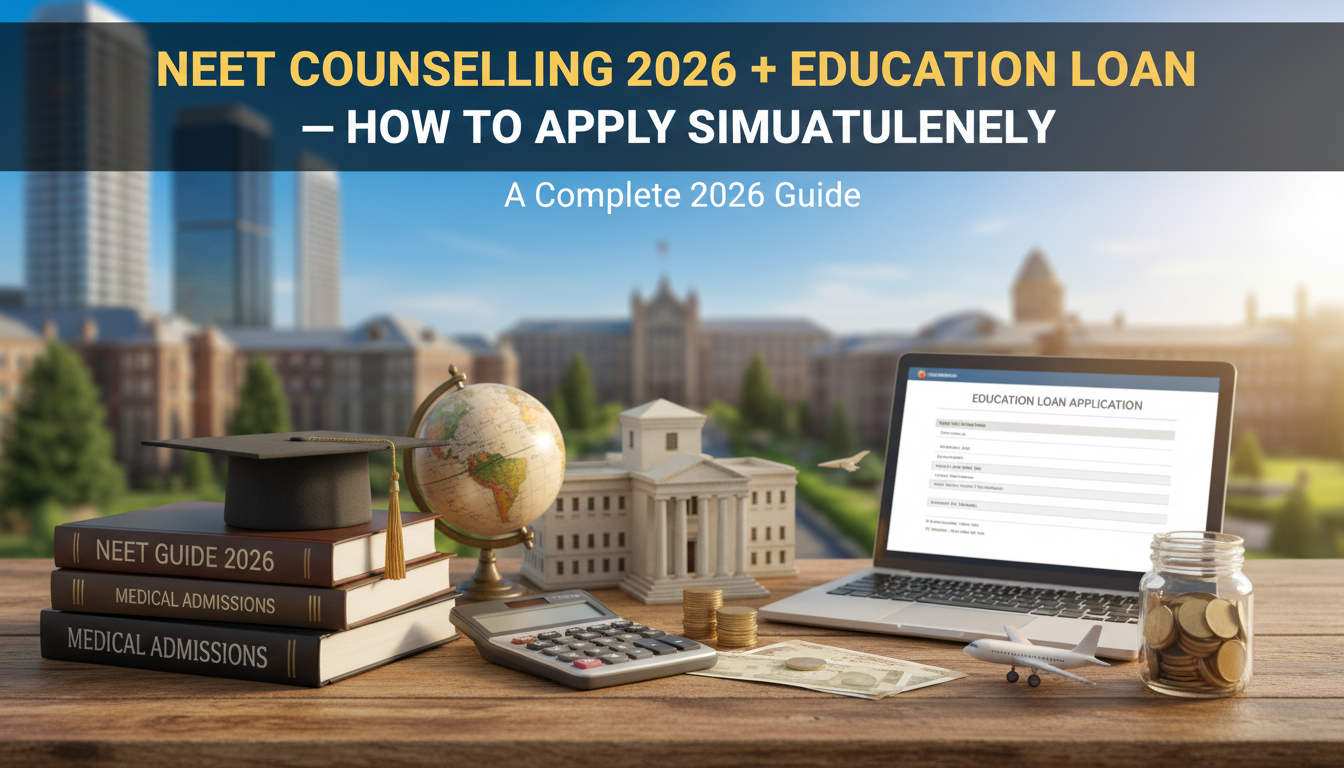 NEET Counselling 2026 + Education Loan — How to Apply Simultaneously
