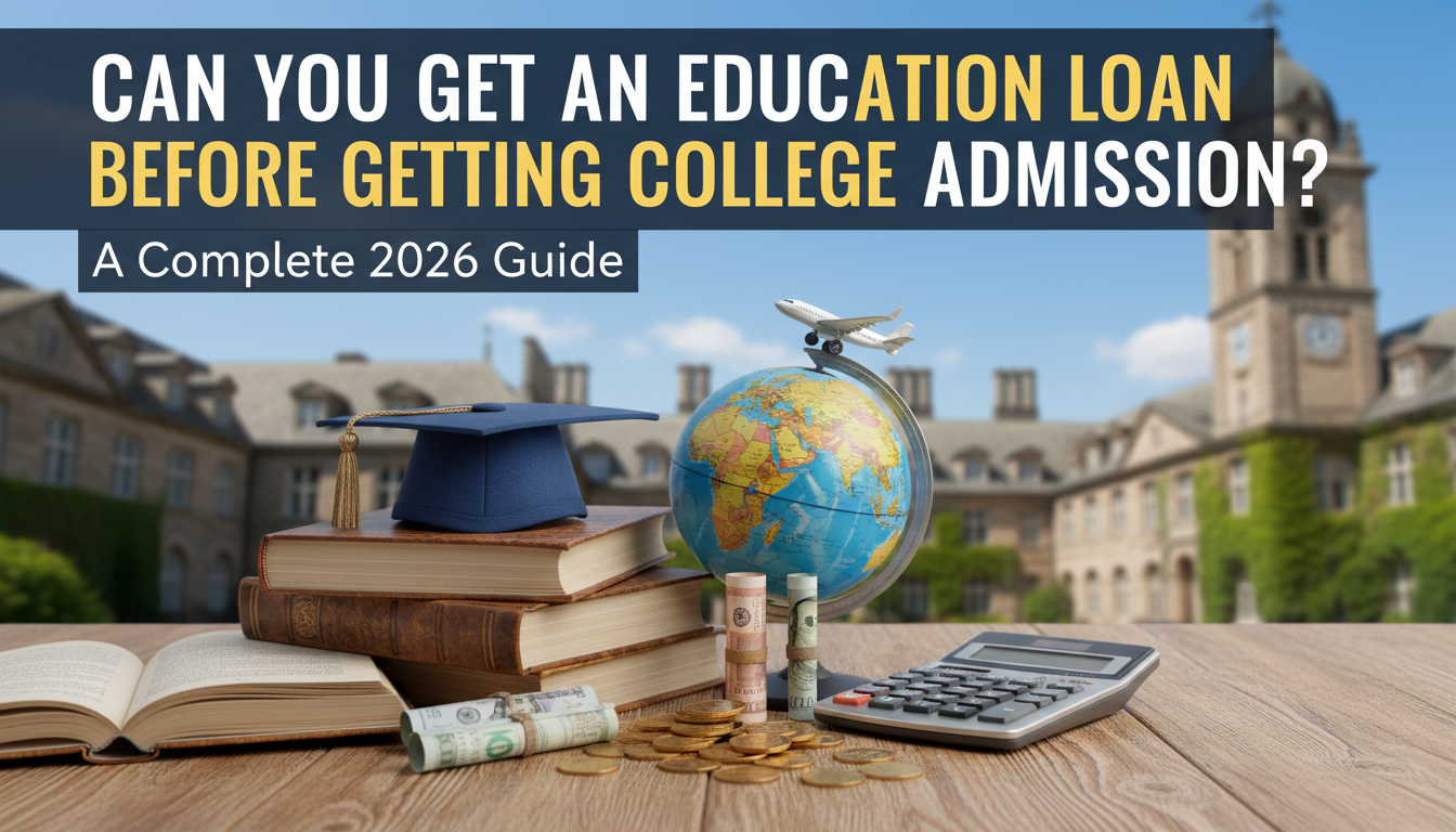 Can You Get an Education Loan Before Getting College Admission?
