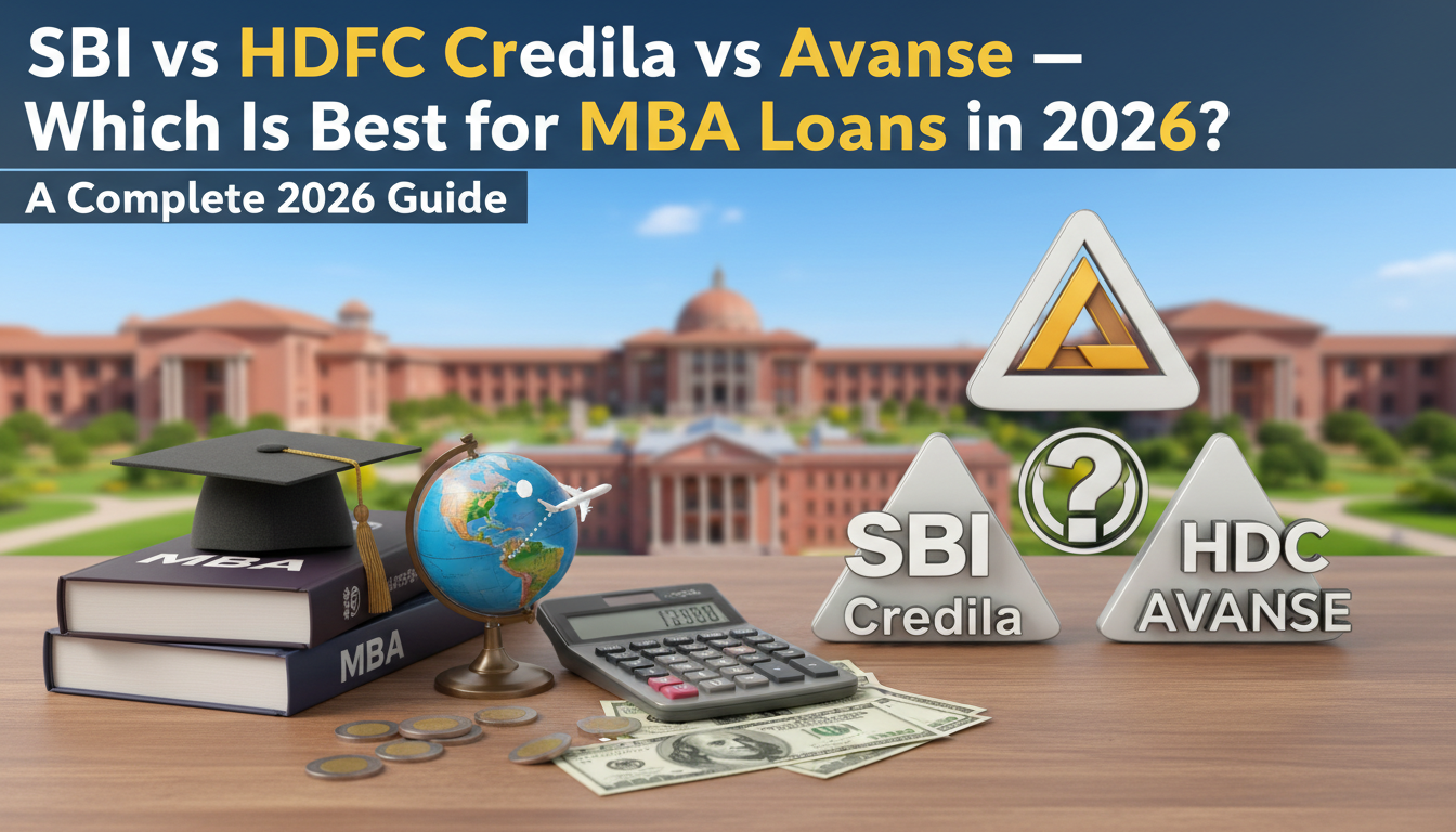SBI vs HDFC Credila vs Avanse — Which Is Best for MBA Loans in 2026?