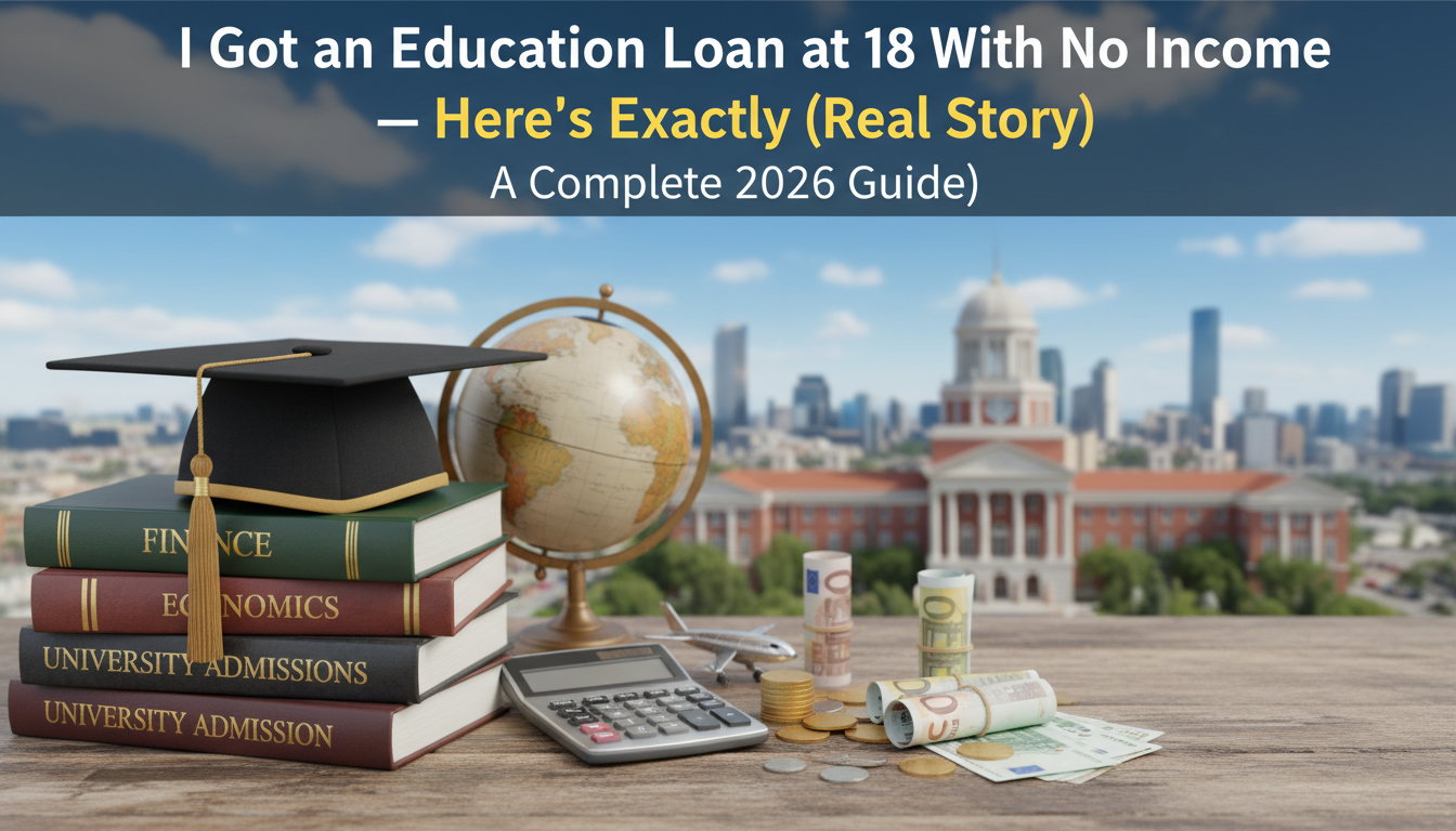 I Got an Education Loan at 18 With No Income — Here's Exactly How (Real Story)