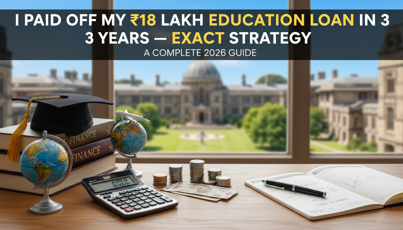 I Paid Off My βΉ18 Lakh Education Loan in 3 Years β Exact Strategy