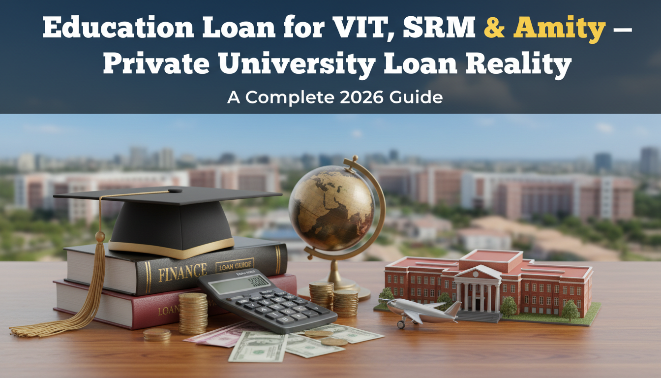 Education Loan for VIT, SRM & Amity — Private University Loan Reality