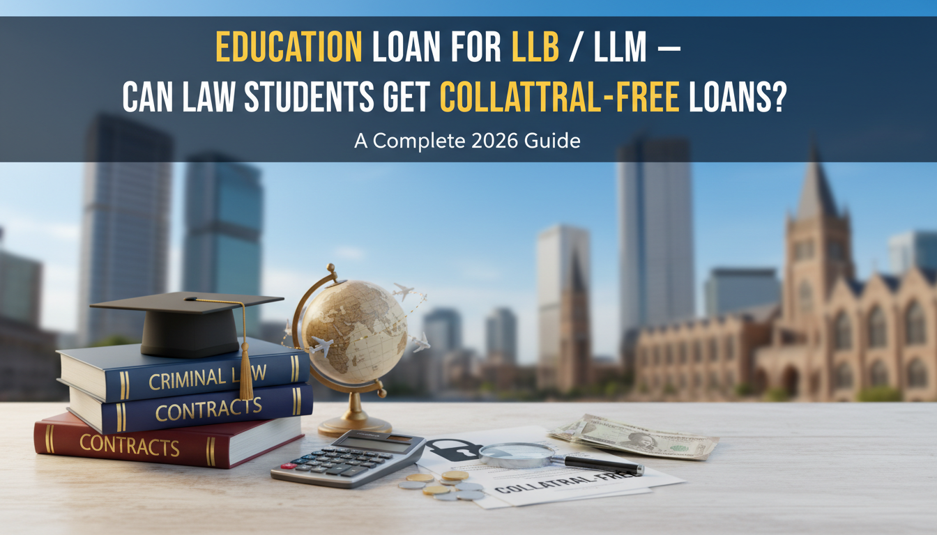 Education Loan for LLB / LLM — Can Law Students Get Collateral-Free Loans?