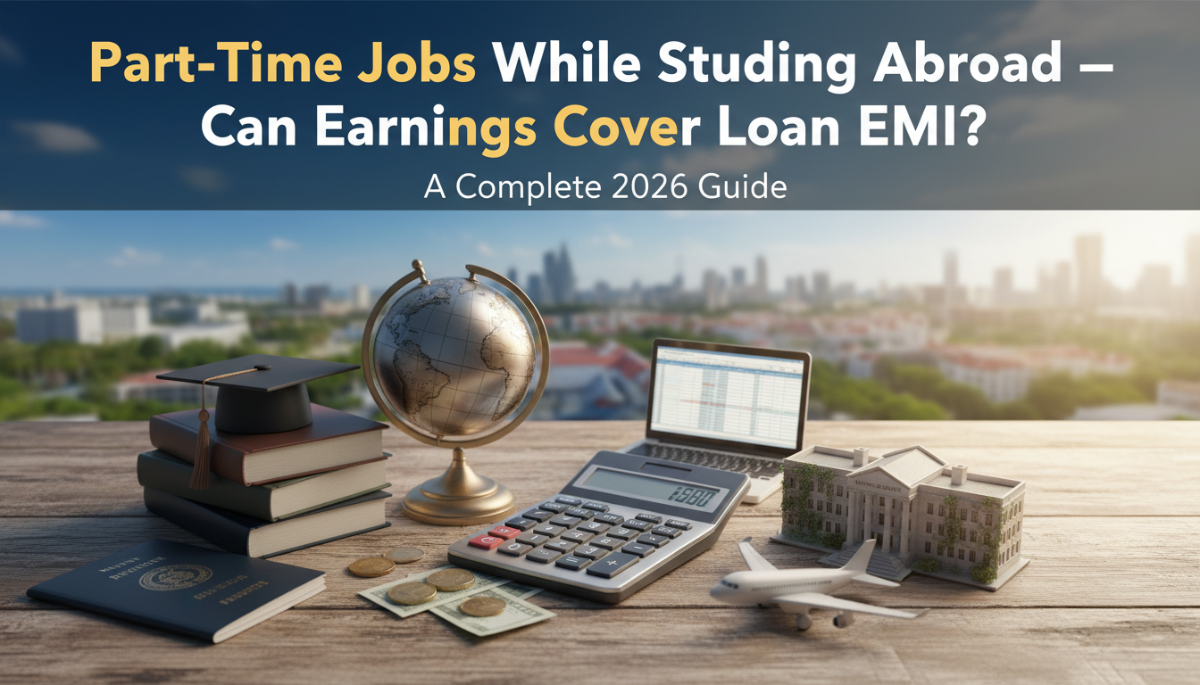 Part-Time Jobs While Studying Abroad — Can Earnings Cover Loan EMI?