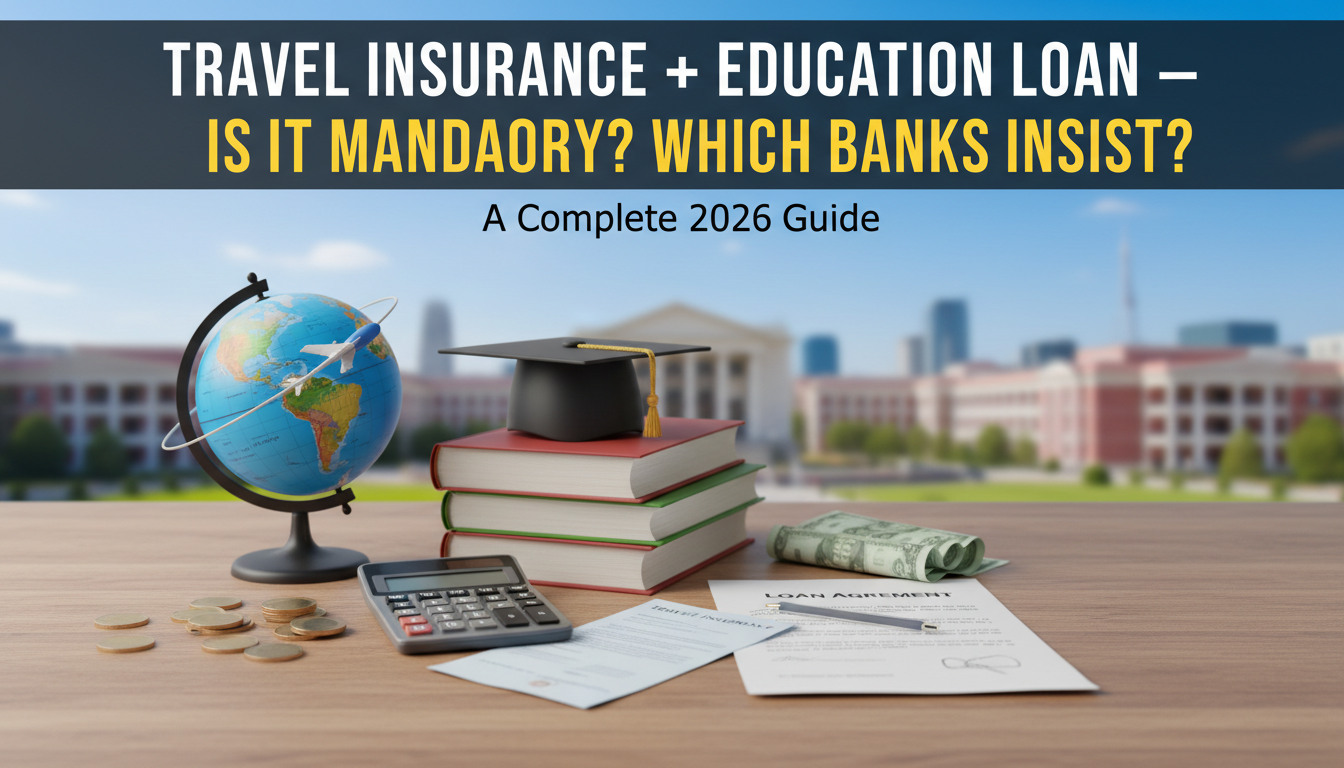 Travel Insurance + Education Loan — Is It Mandatory? Which Banks Insist?