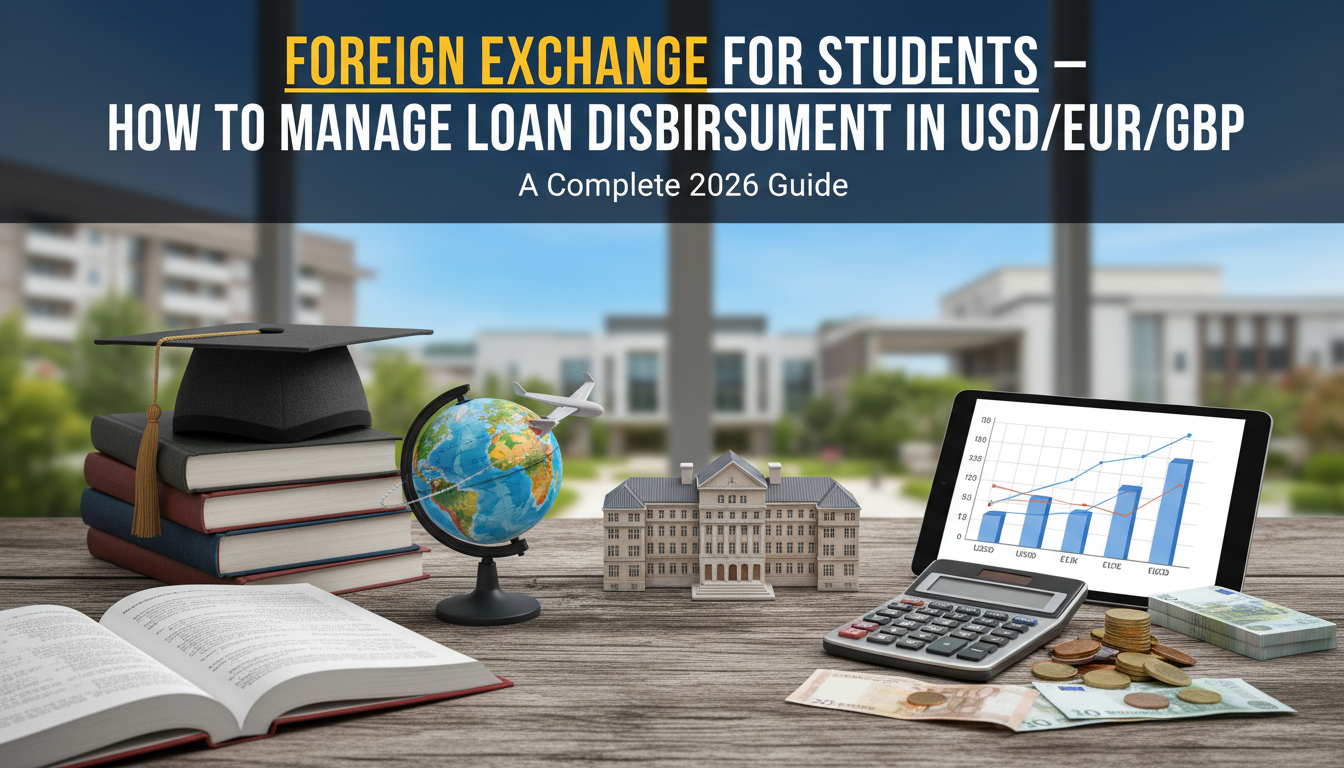 Foreign Exchange for Students — How to Manage Loan Disbursement in USD/EUR/GBP