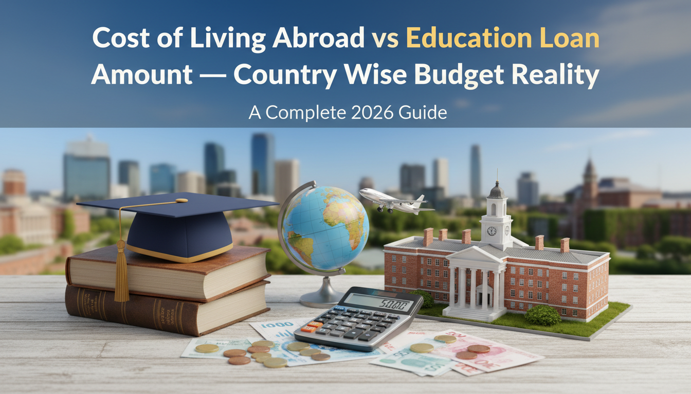Cost of Living Abroad vs Education Loan Amount — Country-Wise Budget Reality
