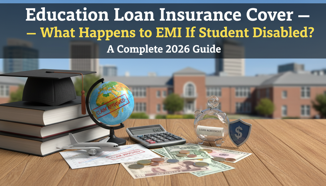Education Loan Insurance Cover — What Happens to EMI If Student Disabled?