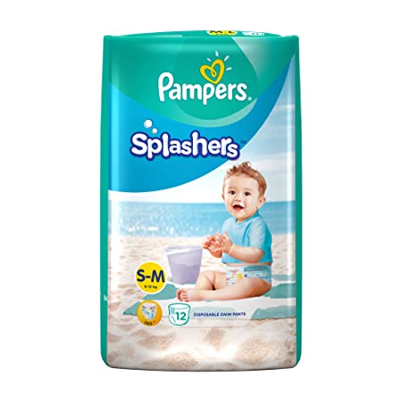 Amazon offers on Handpicked Deals - Pampers Splashers Disposable Swim Pants Diapers, Medium, 12 Count
