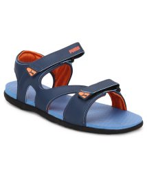 puma blue floater sandals